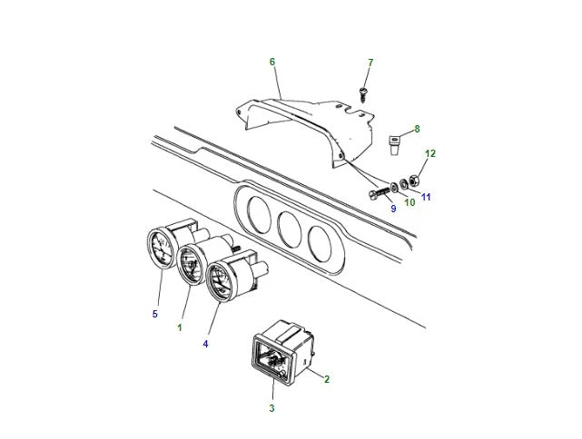 Center Dash Instrument Cover - for Land Rover 90/110/130