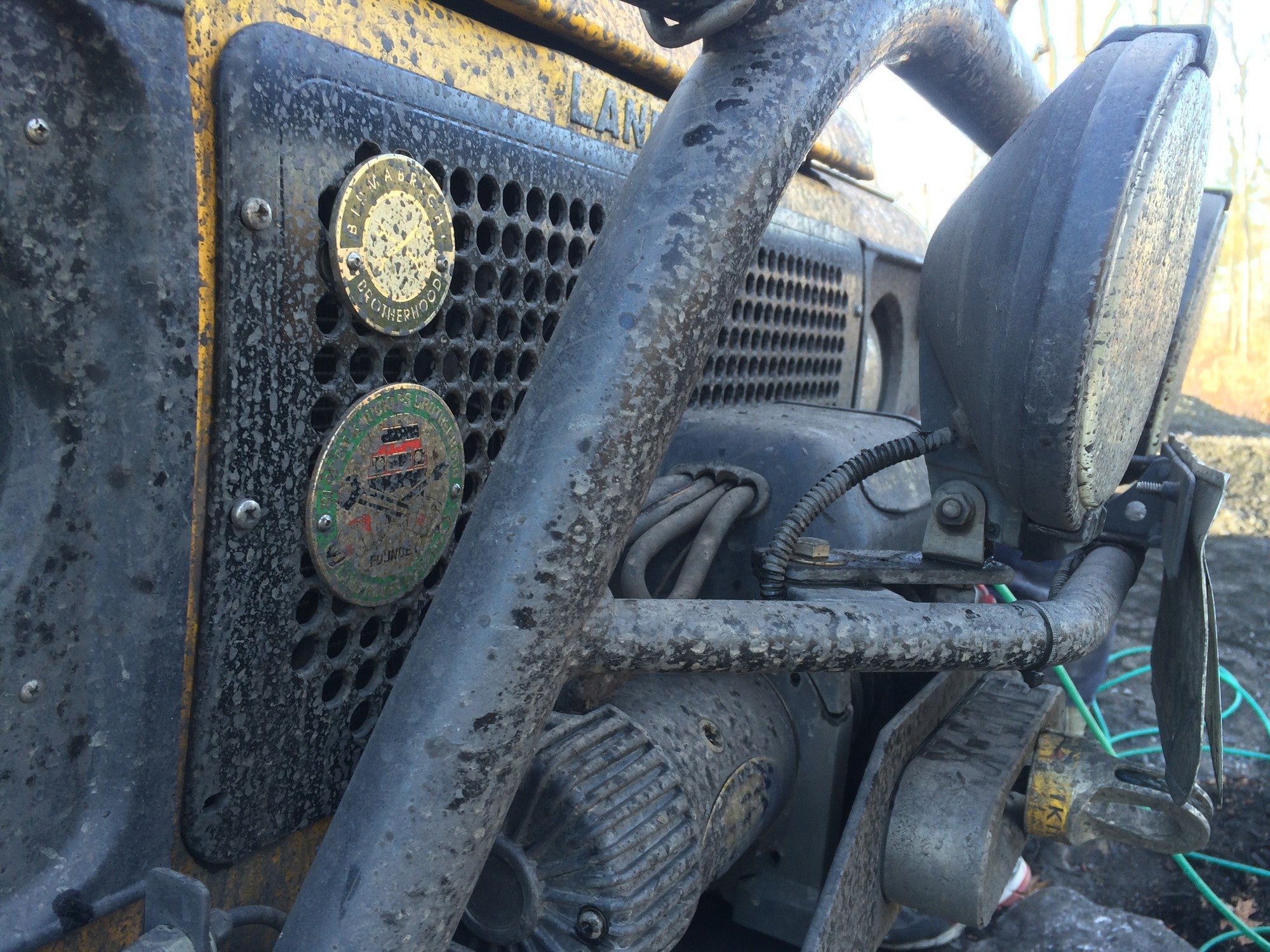 "Bloody Knuckles Brotherhood: Member" Round 3-inch Metal Grille Badge