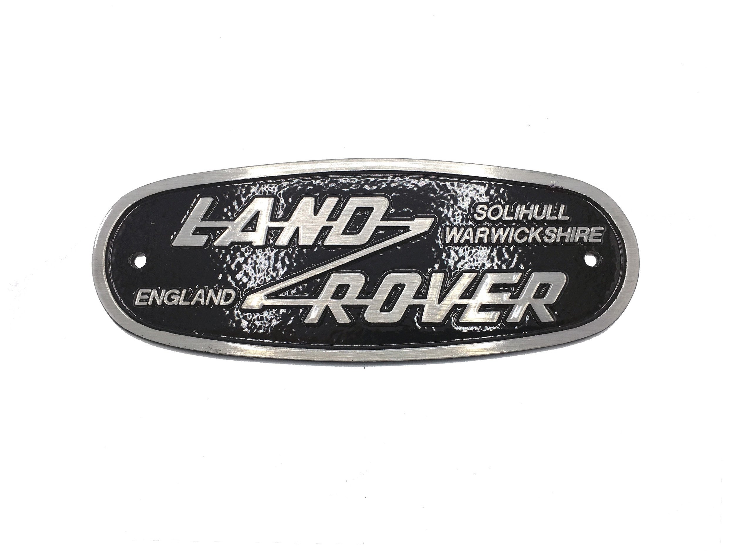 "Land Rover Solihull" Oval Grille Badge (Cast Aluminum) - for Series or Defender
