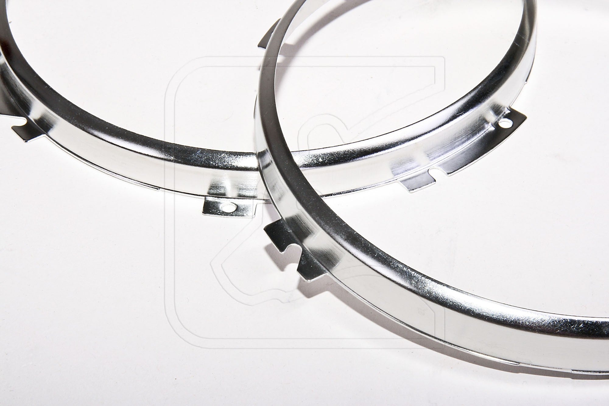 Stainless Steel 7" Headlight Rings & Mounting Screws - for Land Rover Defender