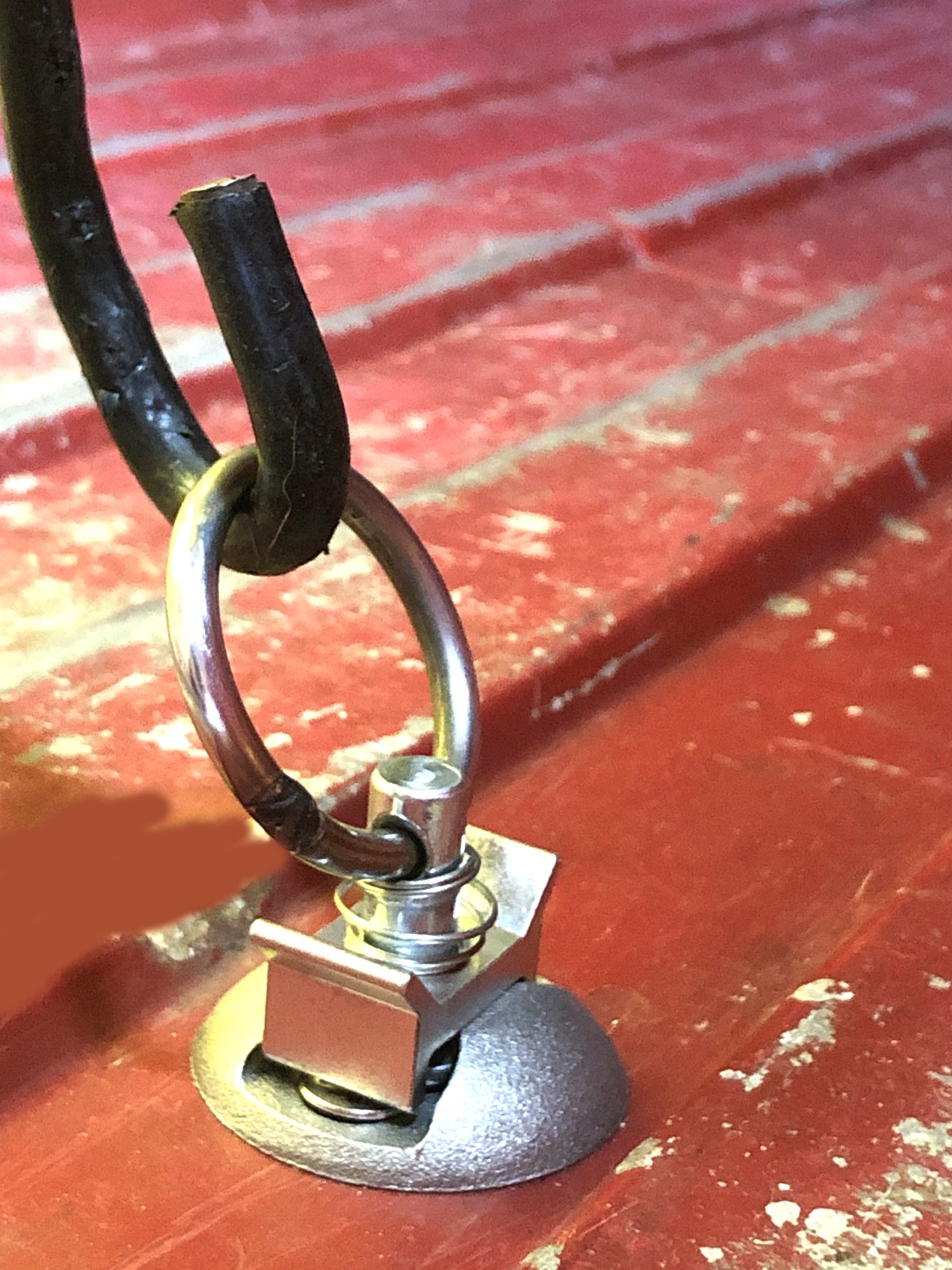 Airline Rail Lashing Points w/ Single Stud quick-release tie-downs (Set of 6)