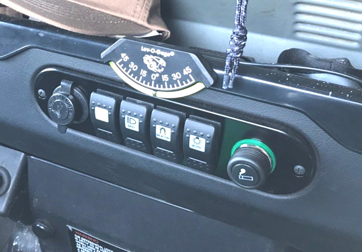 Center Dash Face Plate Panel (12V-Carling-12V) - Land Rover Defender 90/110