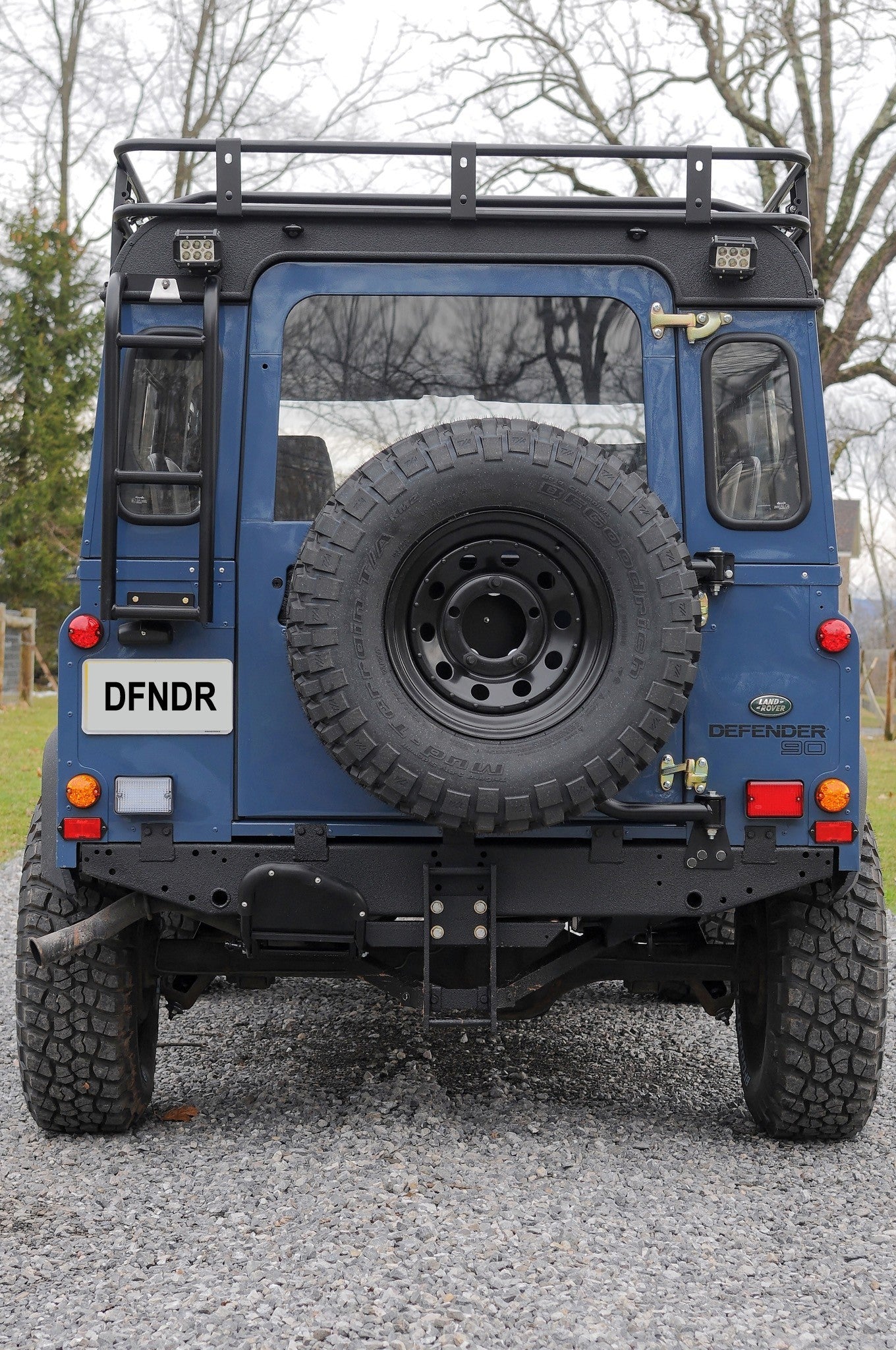 Aluminum Rear Ladder for Station Wagon - for Land Rover 90/110 & Series