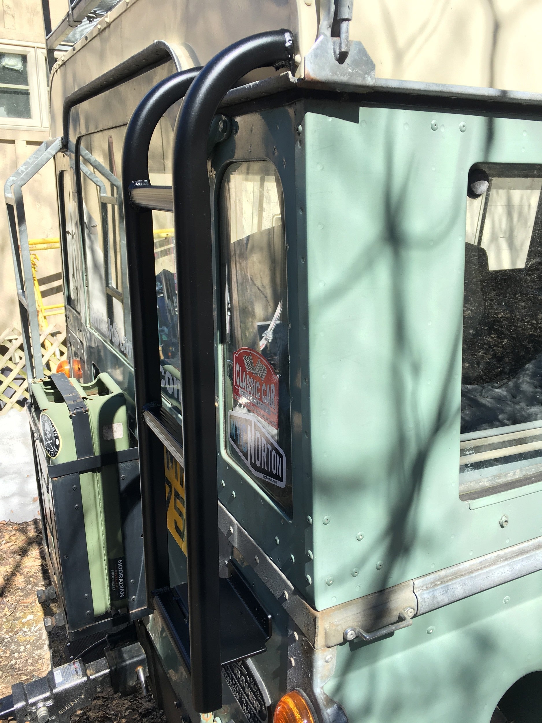 Aluminum Rear Ladder for Station Wagon - for Land Rover 90/110 & Series