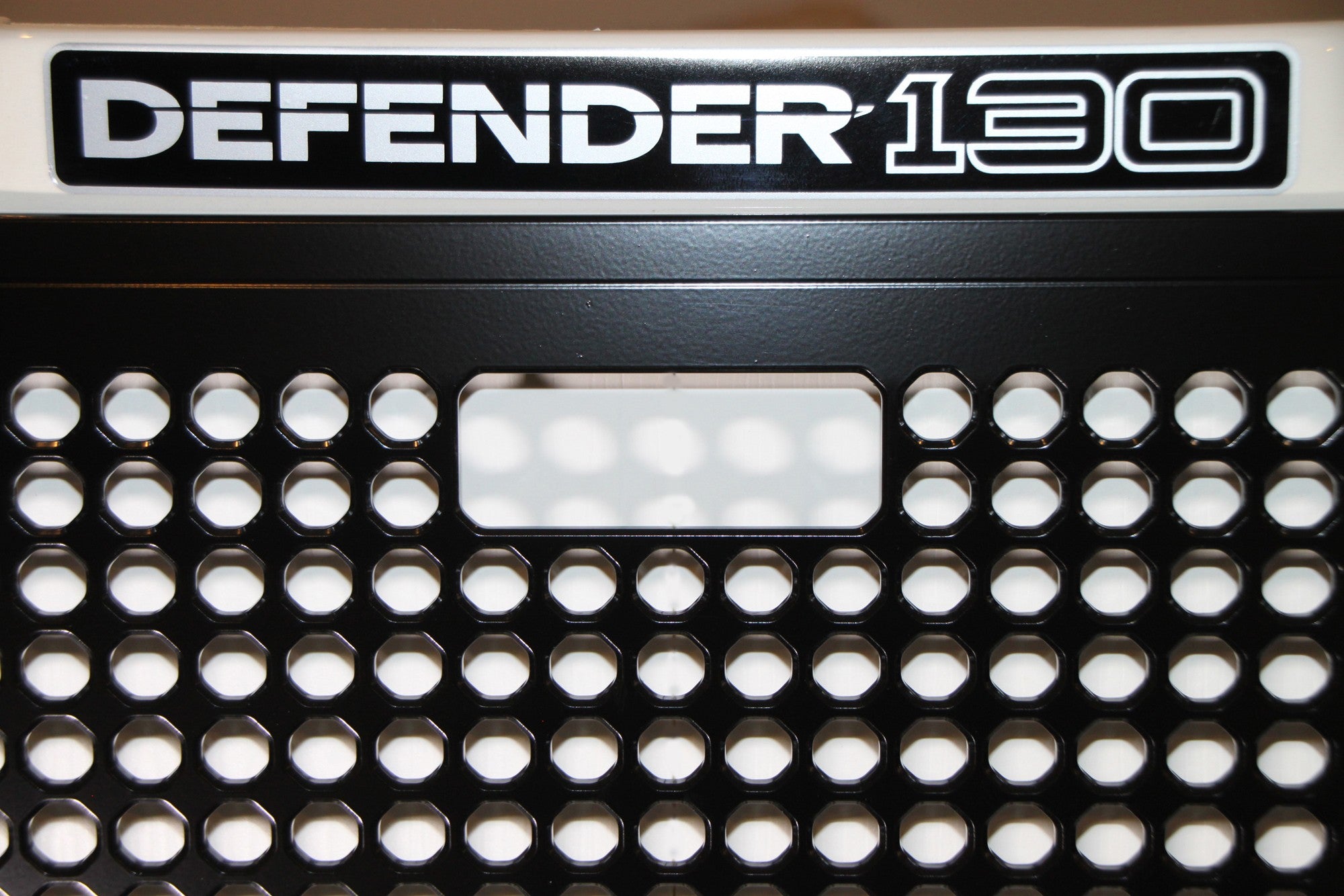 Defender Front Grille (w/ cutout for manual bonnet latch) - for Land Rover Defender 90/110/130 (solid aluminum)