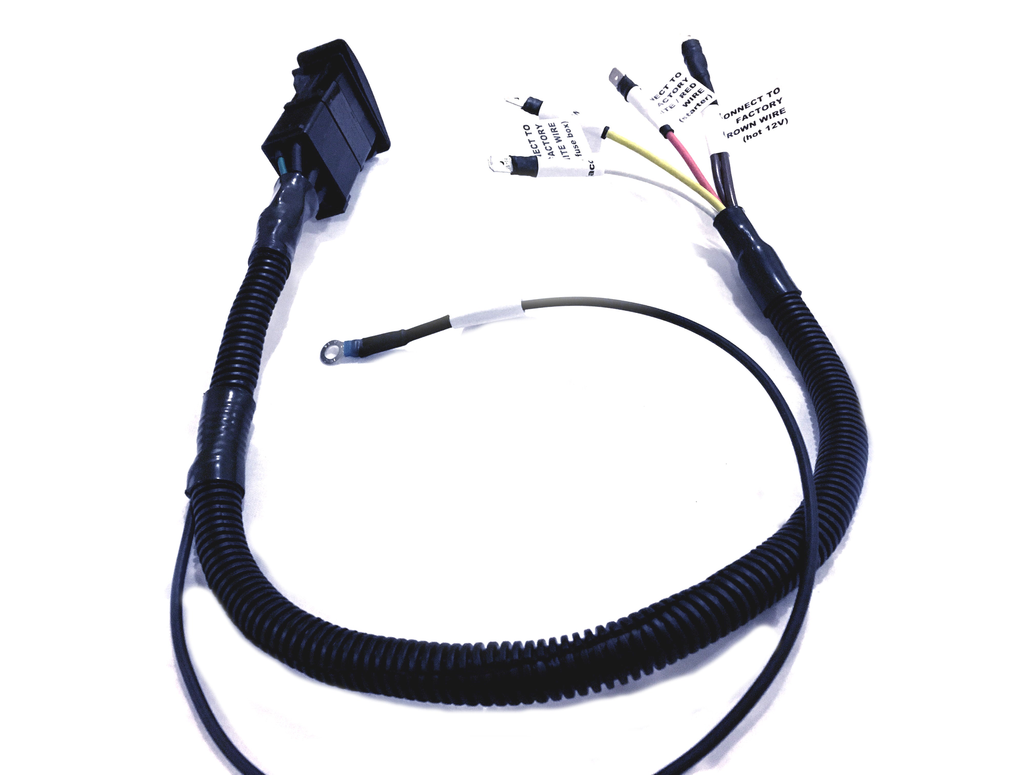 Defender Ignition Switch Wiring Harness (bypass) (*includes* Carling Switch & Multiplug) - for Land Rover 90/110/130