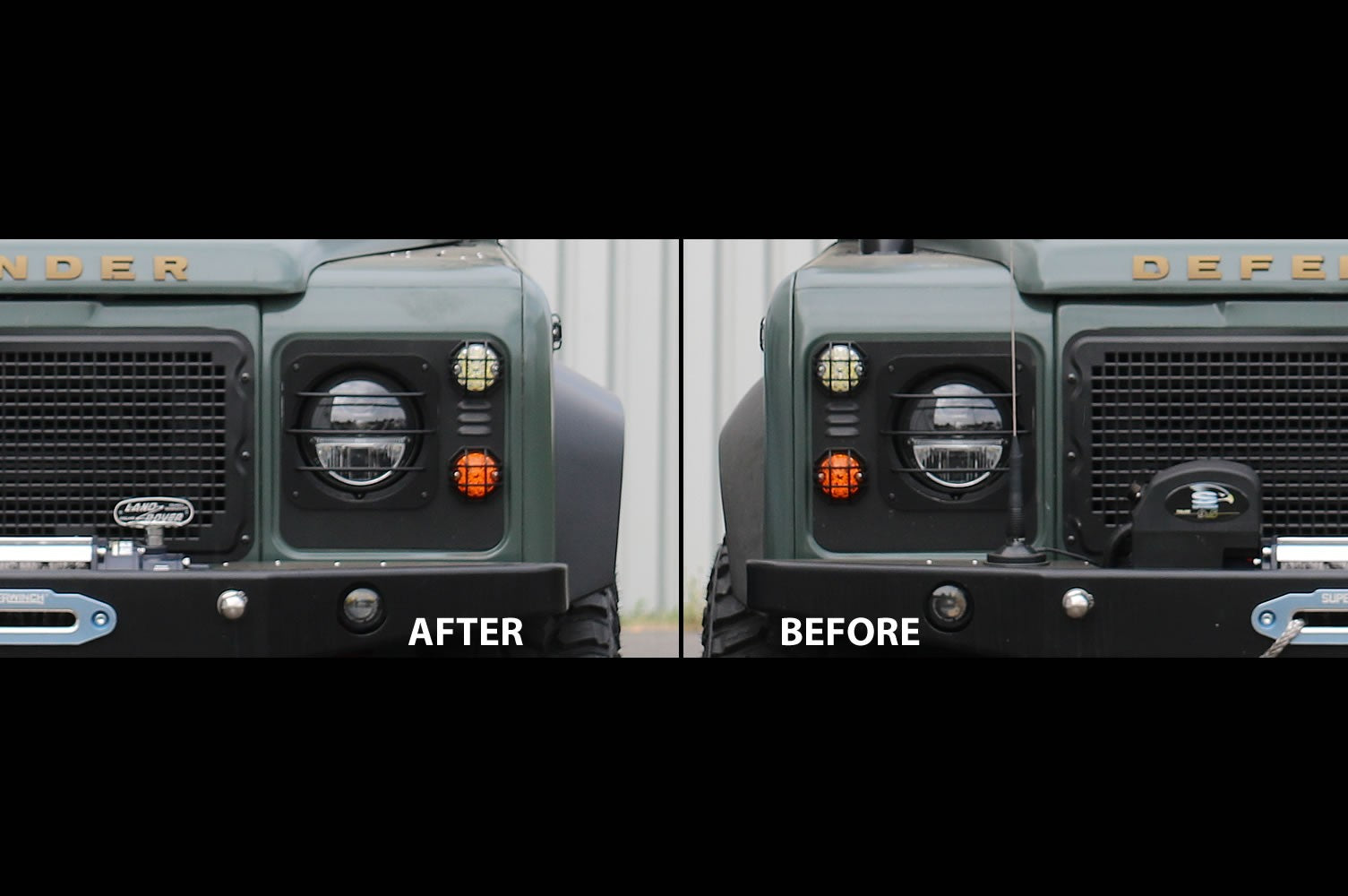 Extended (wide) wheel arches / fender flares - for Land Rover Defender 90/110 (Set of 4)