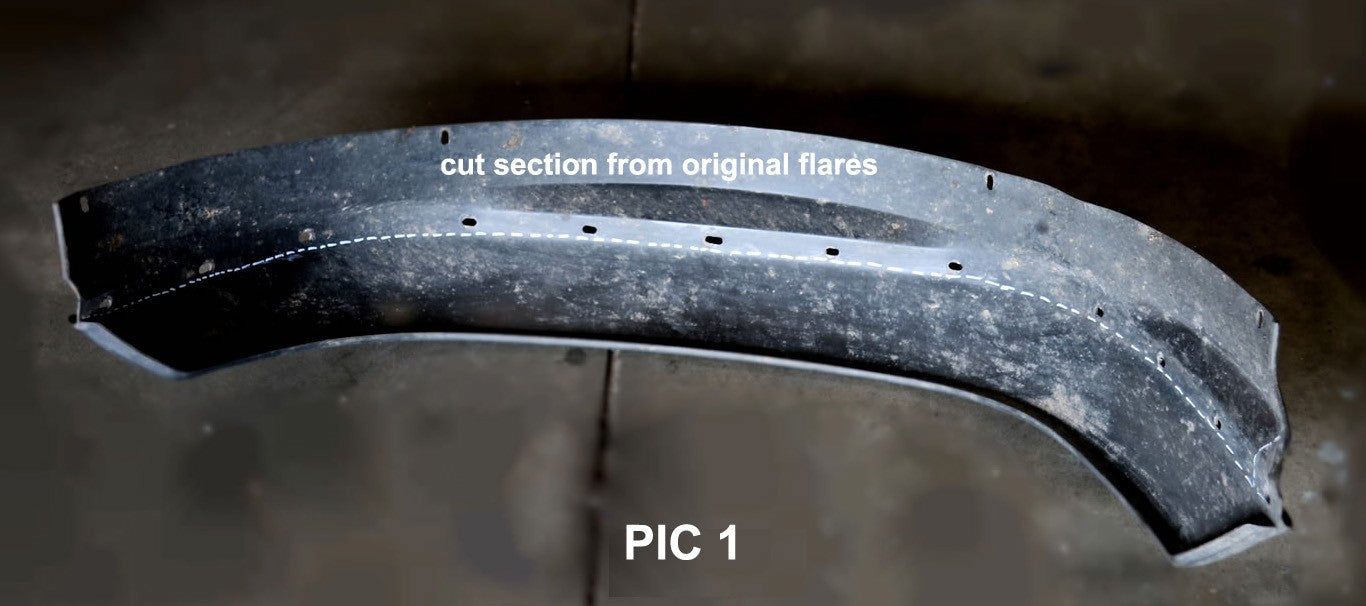 Extended (wide) wheel arches / fender flares - for Land Rover Defender 90/110 (Set of 4)