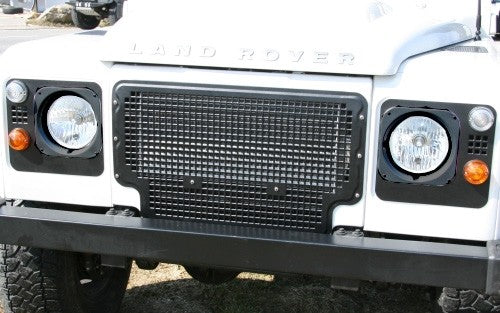 Heritage Style Front Grille - Land Rover Defender or Series (without A/C, stamped aluminum)