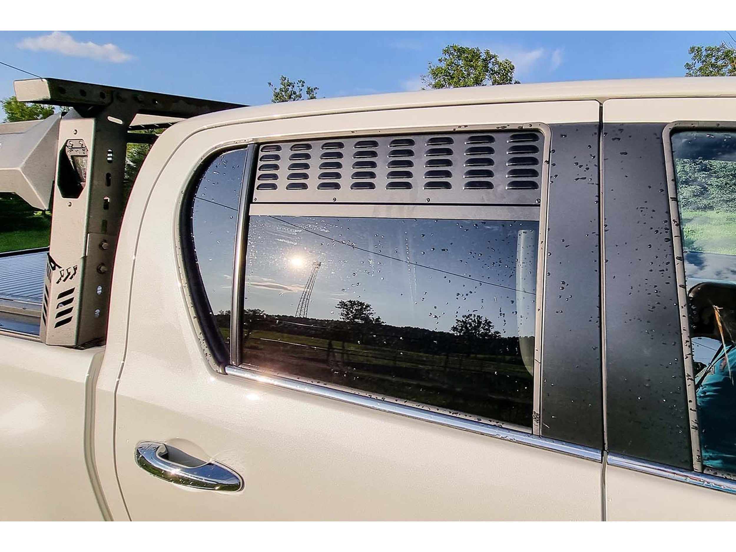 Rear Door Window Vent Screens - Toyota Hilux MY2016+ (set of 2)