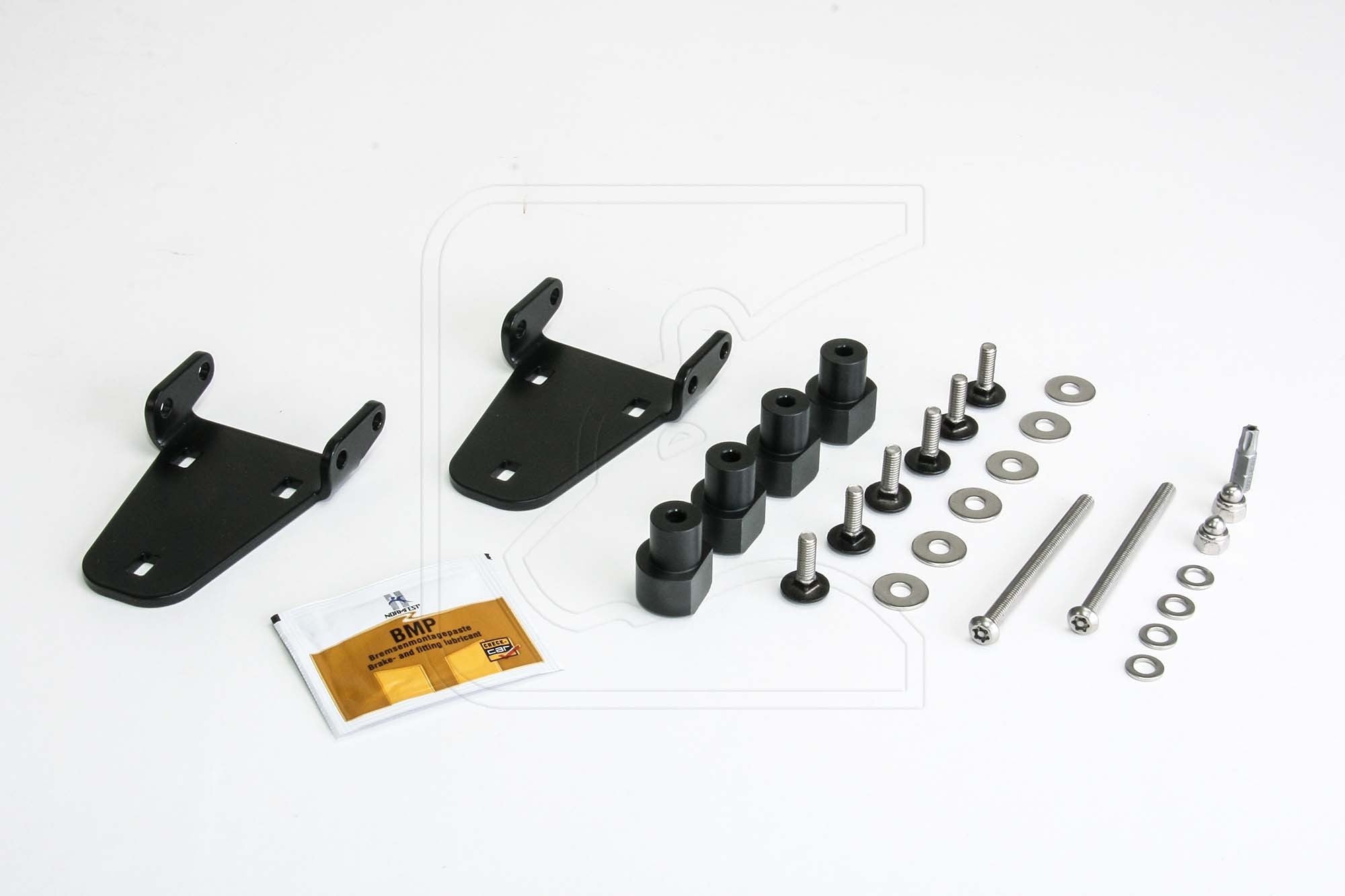 Anti-Theft Bonnet (Hood) Hinge Set (stainless steel) - for Land Rover Defender 90/110/130
