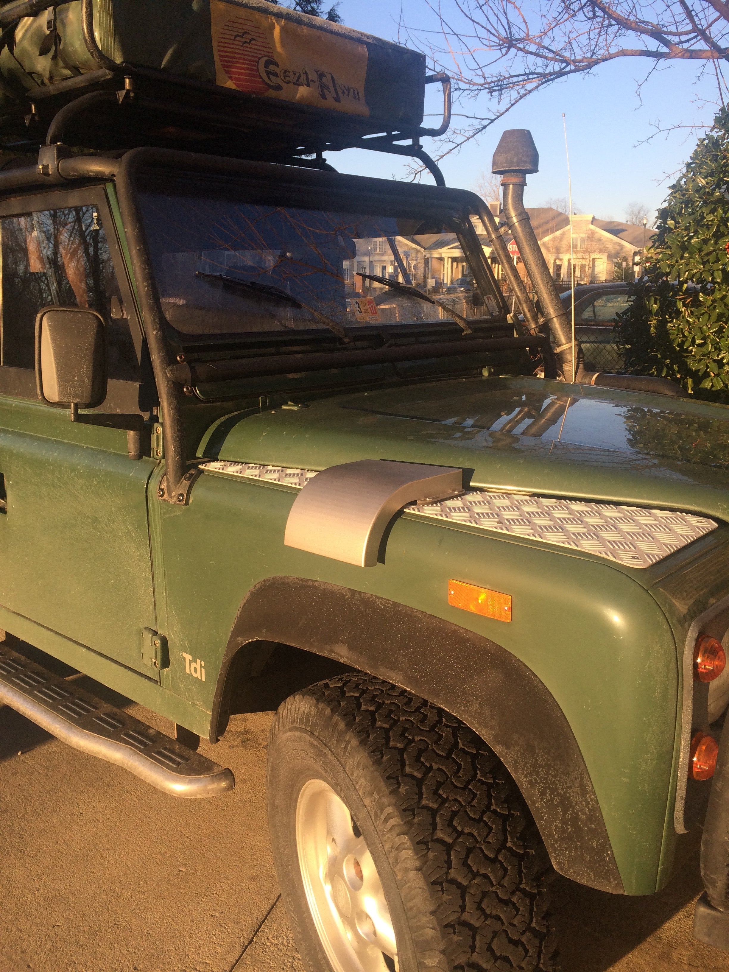 Defender Military Snow Cowl Cover - for Land Rover Defender 90/110/130 (stainless steel)