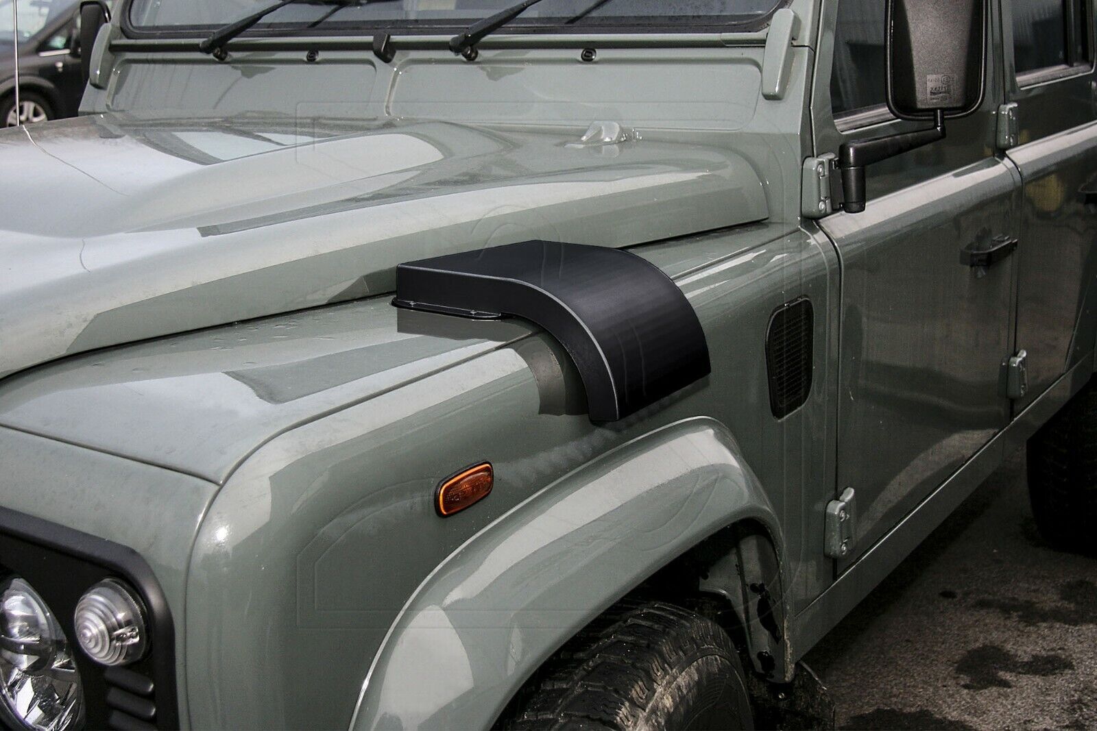 Defender Military Snow Cowl Cover - for Land Rover Defender 90/110/130 (stainless steel)