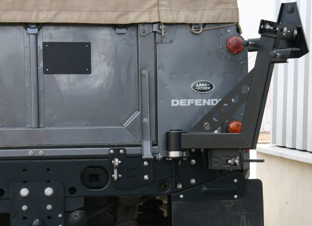 Defender Stainless Steel Spare Tire Carrier for Pickup / Soft-Top - for Land Rover 90/110