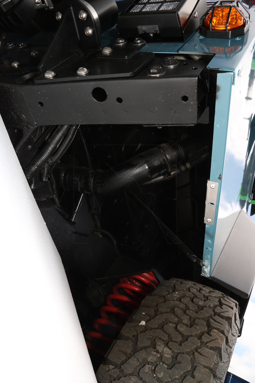 Stainless Steel Edge Reinforcement for Mud Flap Mounts/Brackets - for Land Rover Defender 110/130