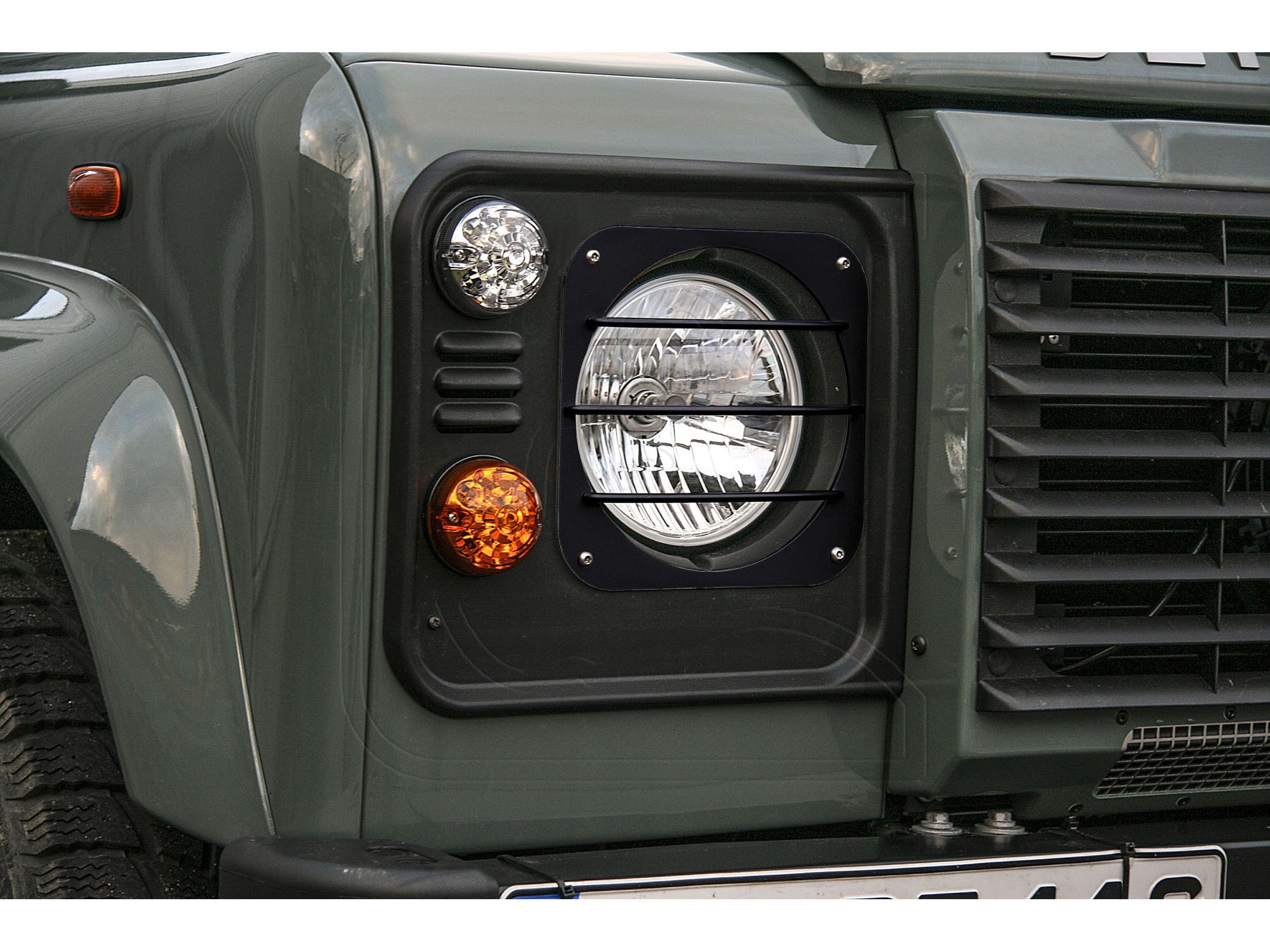 Headlight Protection Grilles - for Land Rover Defender or Series IIA/III (set of 2)