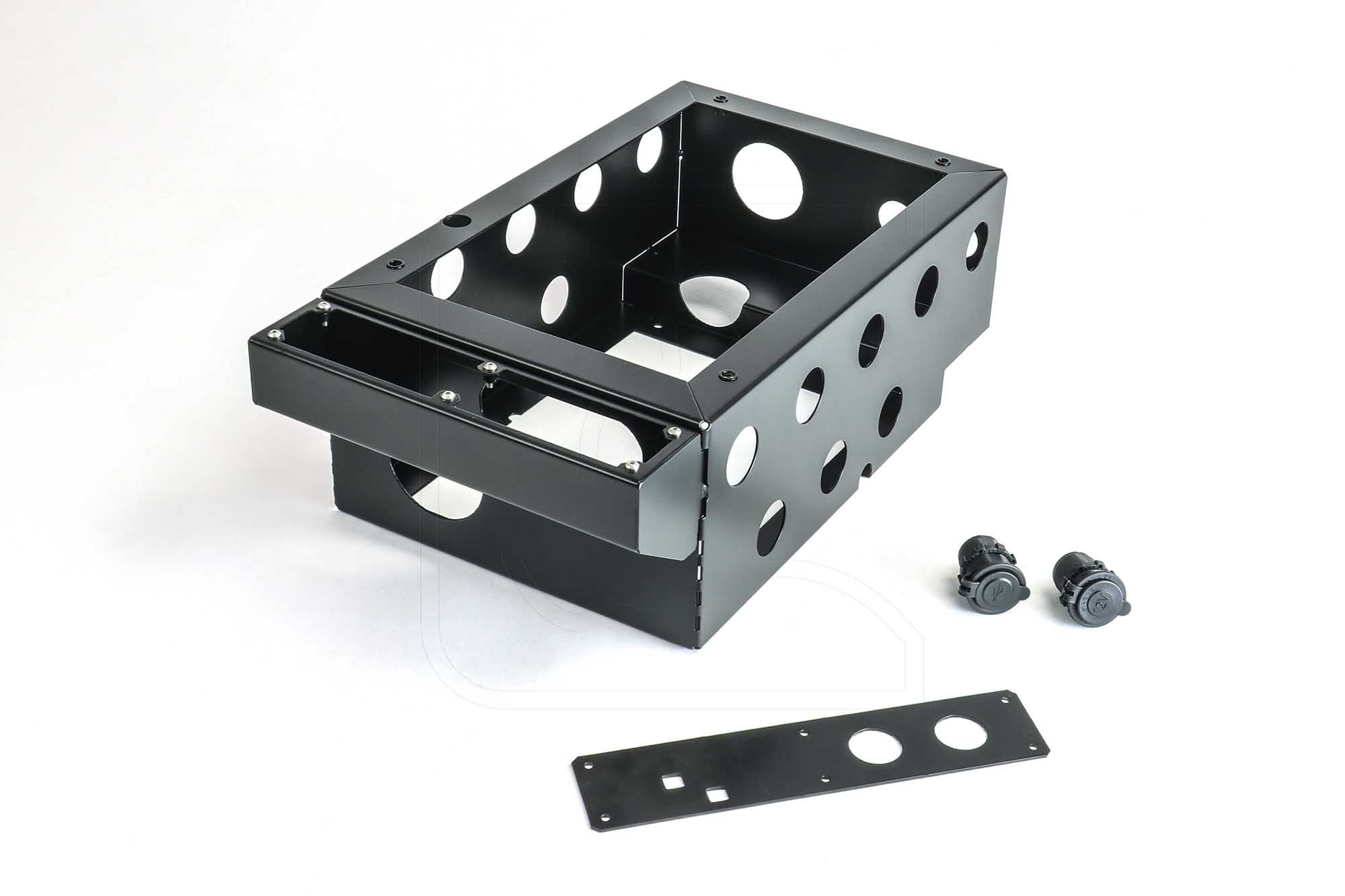 Defender Console/Cubby Box Heater Base (for Webasto/etc) - Land Rover 90/110/130 (fits model year 1983-2006)