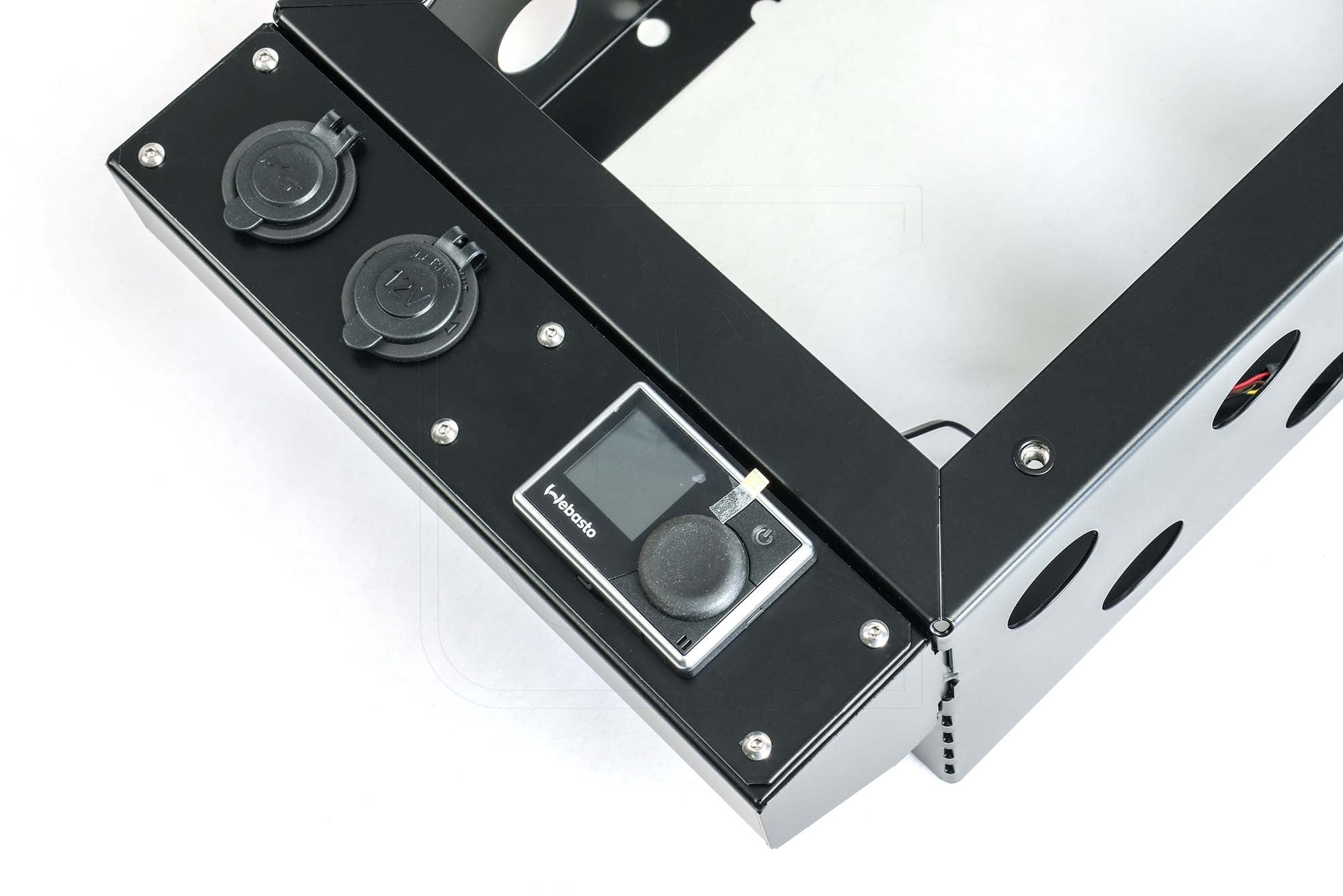 Defender Console/Cubby Box Heater Base (for Webasto/etc) - Land Rover 90/110/130 (fits model year 1983-2006)