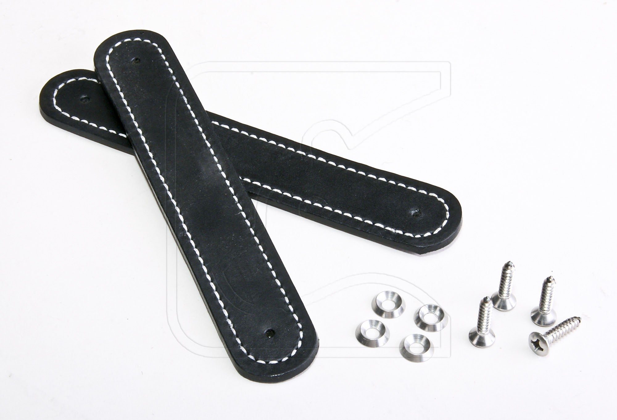 Defender Interior Leather Door Pull/Grab Handles - Land Rover 90/110/130 (set of 2)