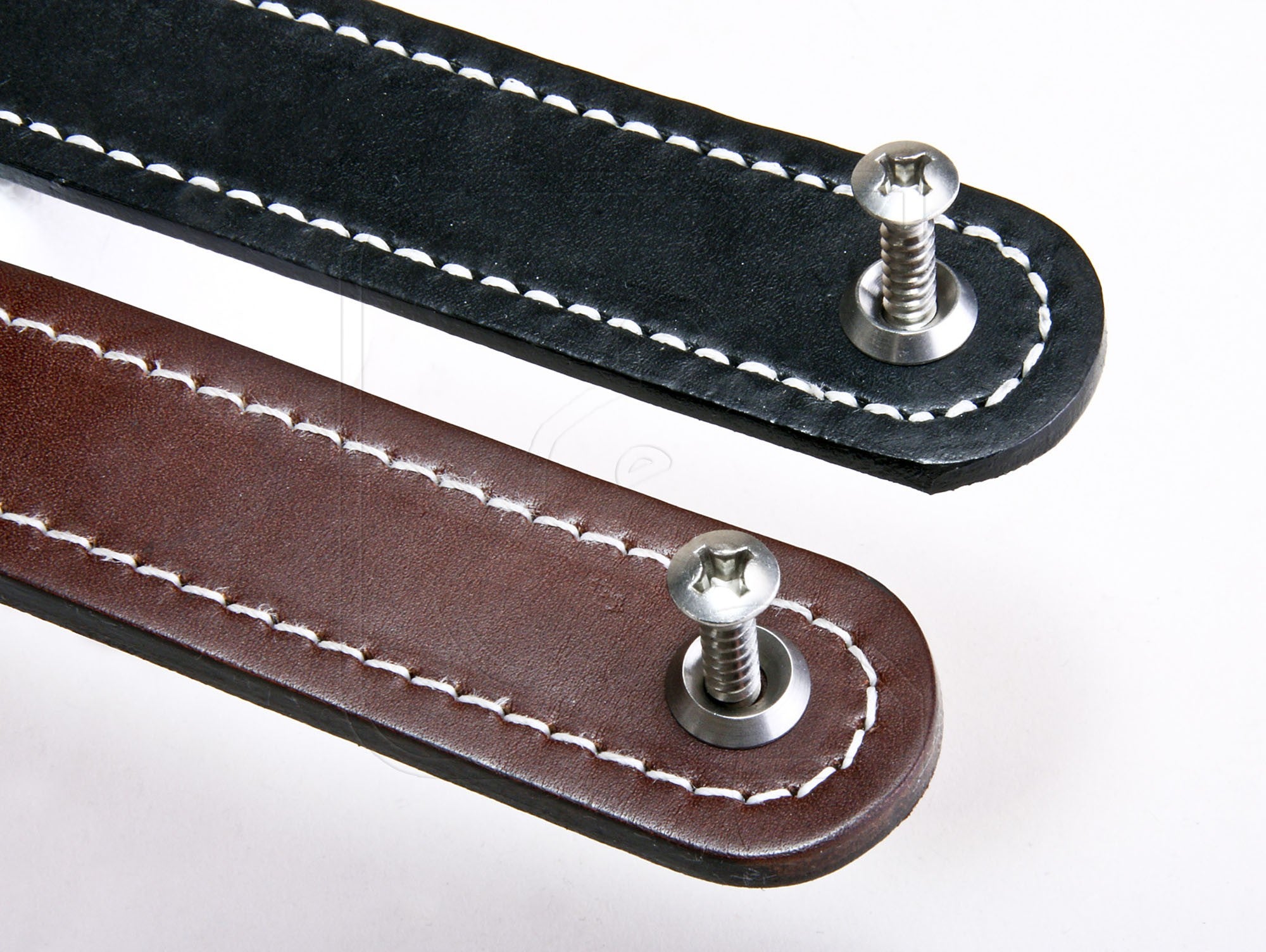 Defender Interior Leather Door Pull/Grab Handles - Land Rover 90/110/130 (set of 2)