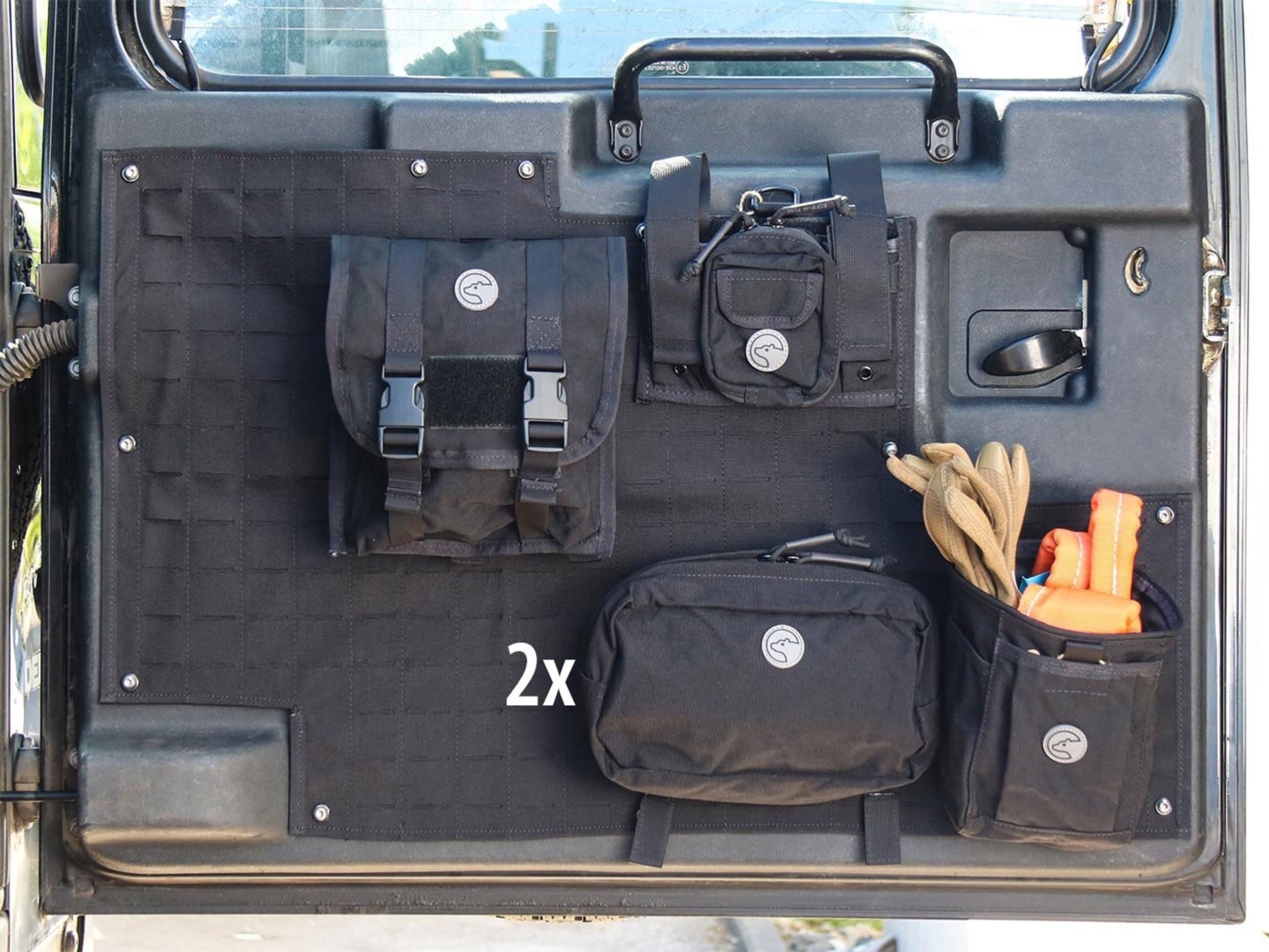 Defender Tailgate Organizer Storage Bag Saddlebag - for Land Rover 90/110 (Station Wagon Only)