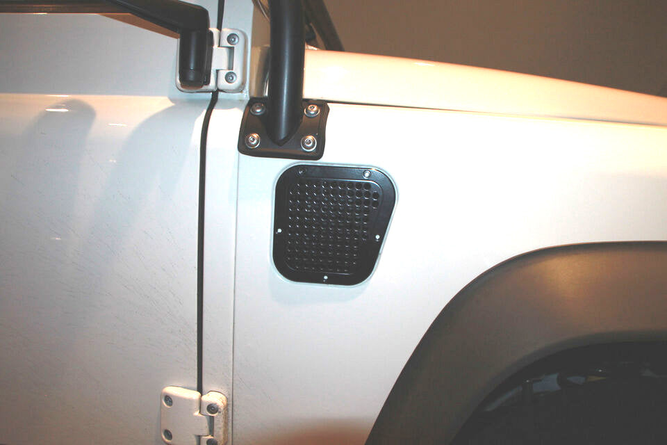 Defender Side Intake Vent Grille - for Land Rover 300Tdi/Td5/Puma (solid aluminum)