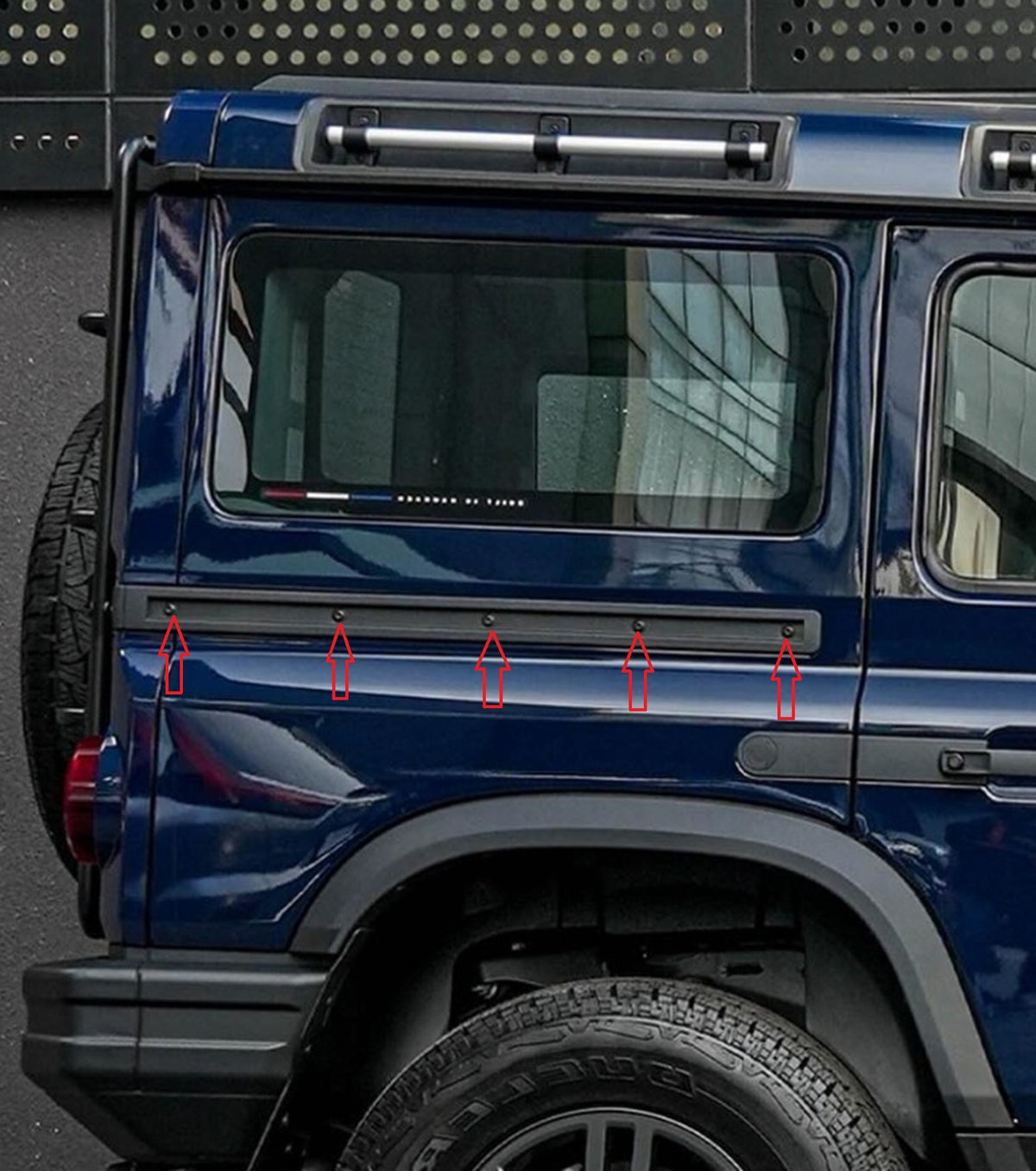 INEOS Grenadier - stainless hardware kit for Exterior Factory Bump Strips