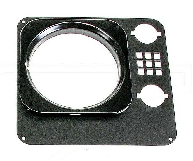 Heritage Headlight Surrounds - Land Rover Defender with inlet squares (stamped aluminum, set of 2)