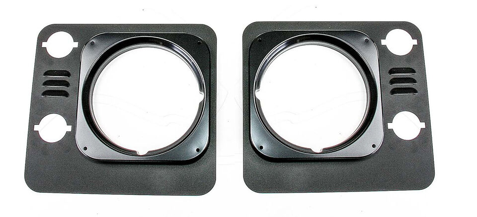 Heritage Headlight Surrounds - Land Rover Defender with inlet gills (stamped aluminum, set of 2)