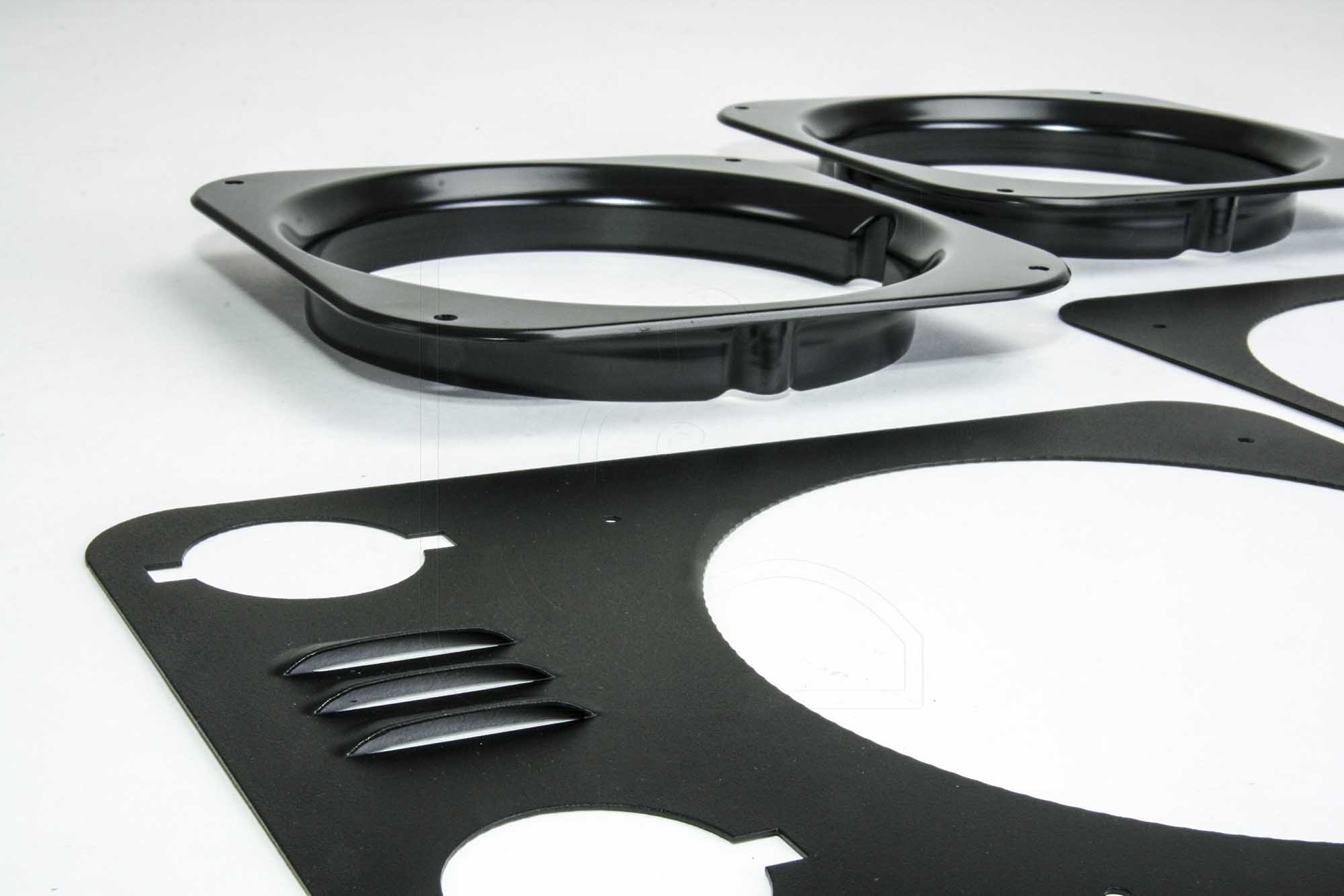 Heritage Headlight Surrounds - Land Rover Defender with inlet gills (stamped aluminum, set of 2)