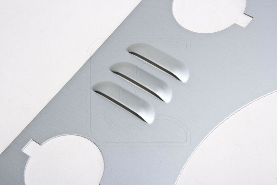 Heritage Headlight Surrounds - Land Rover Defender with inlet gills (stamped aluminum, set of 2)