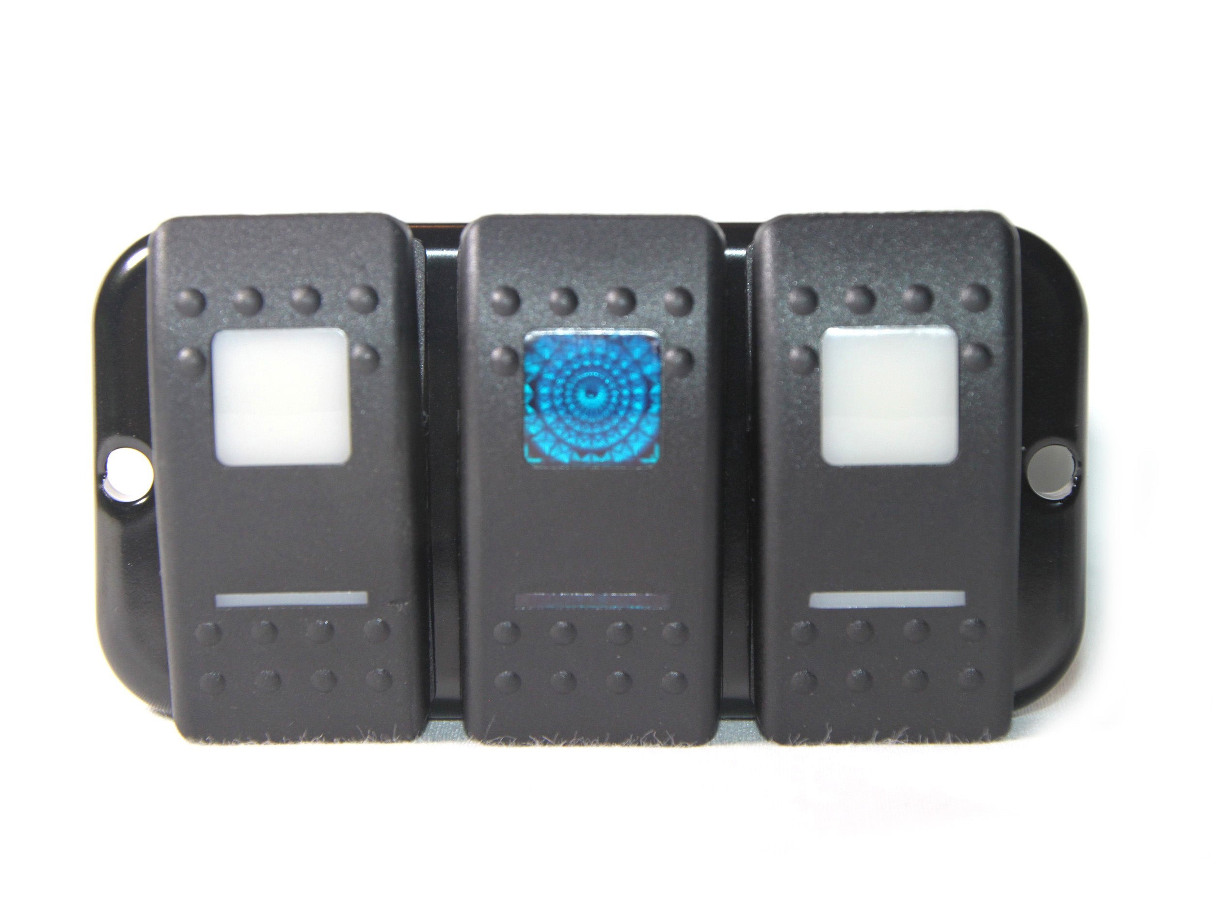 Lower Dash Switch Plate Panel (3 Carling) Left-Hand Drive - for Land Rover Defender 90/110/130