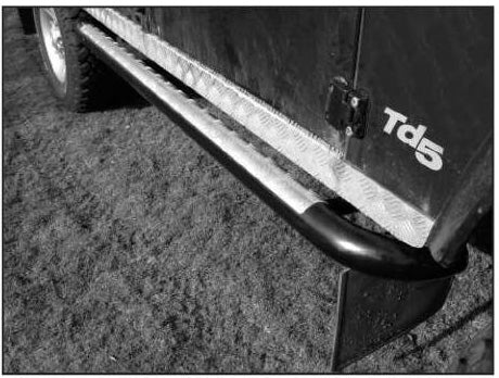 Running Boards (round tubular) - for Land Rover Defender 90/110 [***6-8 WEEK LEAD-TIME***]