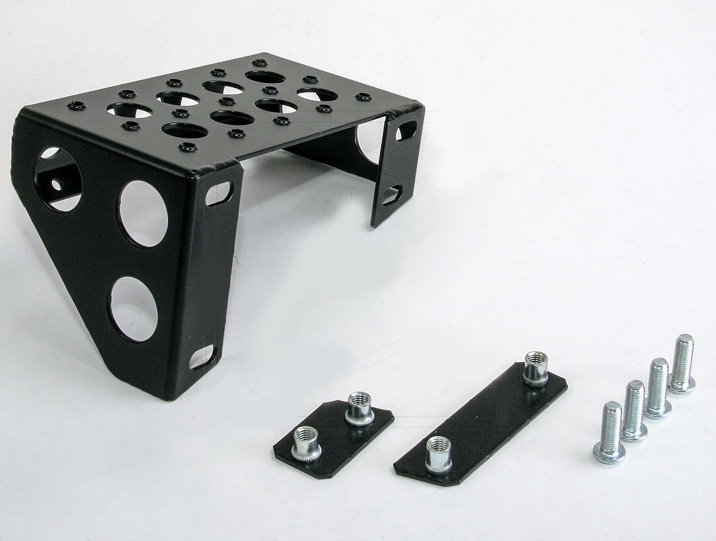 Aluminum Rear Step Station Wagon - Land Rover Defender 90/110 (black powdercoat)