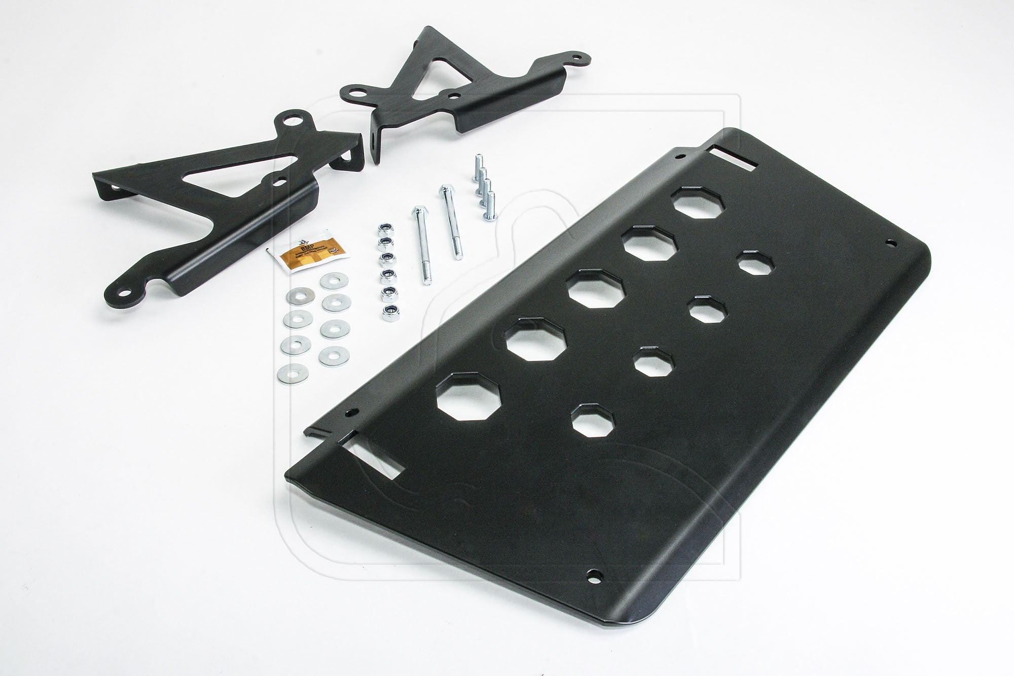 Defender Aluminum Steering Guard / Skid Plate and Mounting Brackets - for Land Rover 90/110/130