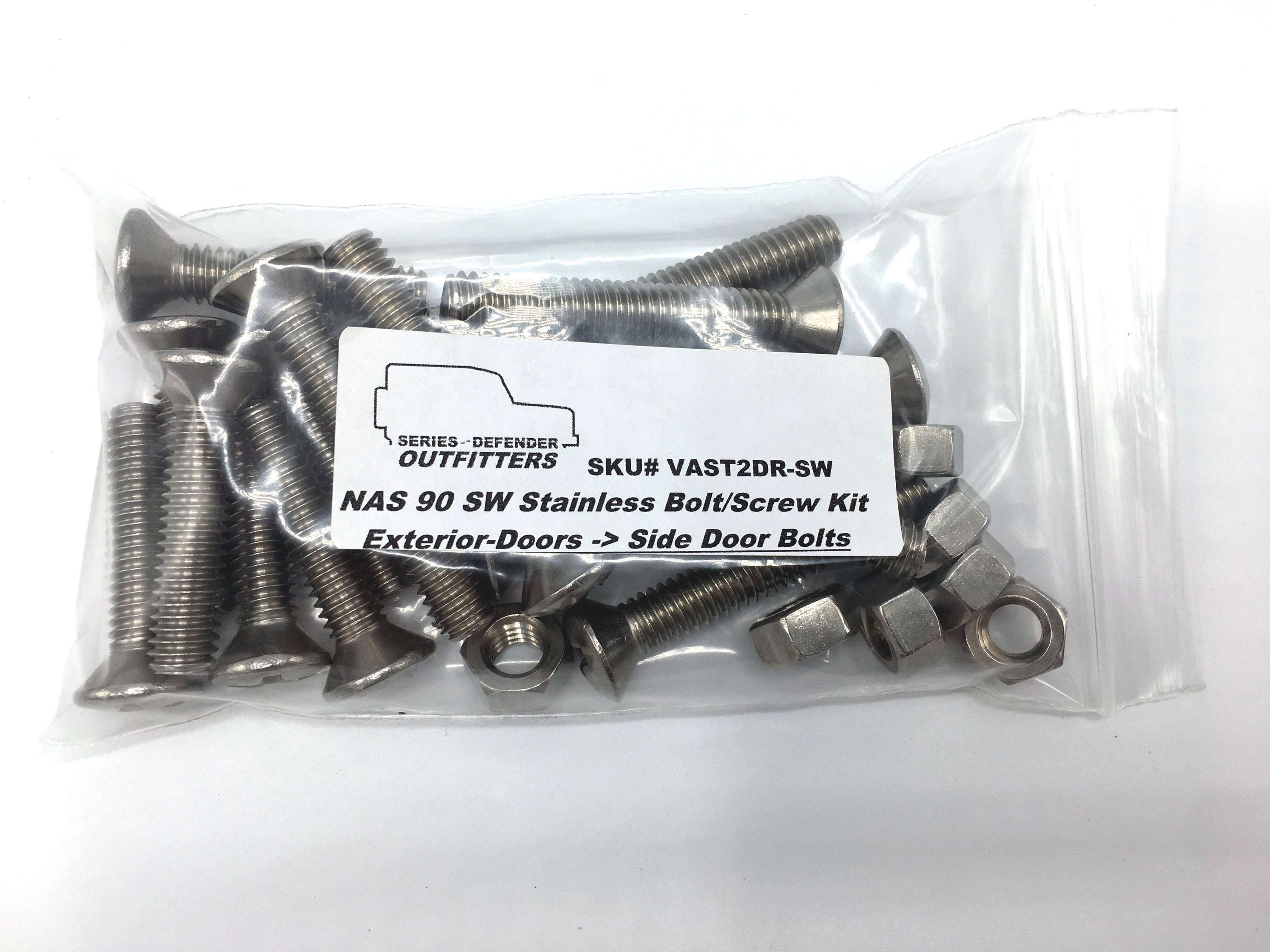 Defender 90 Station Wagon (NAS) Door Hinge Stainless Hardware (Front & Rear Doors)