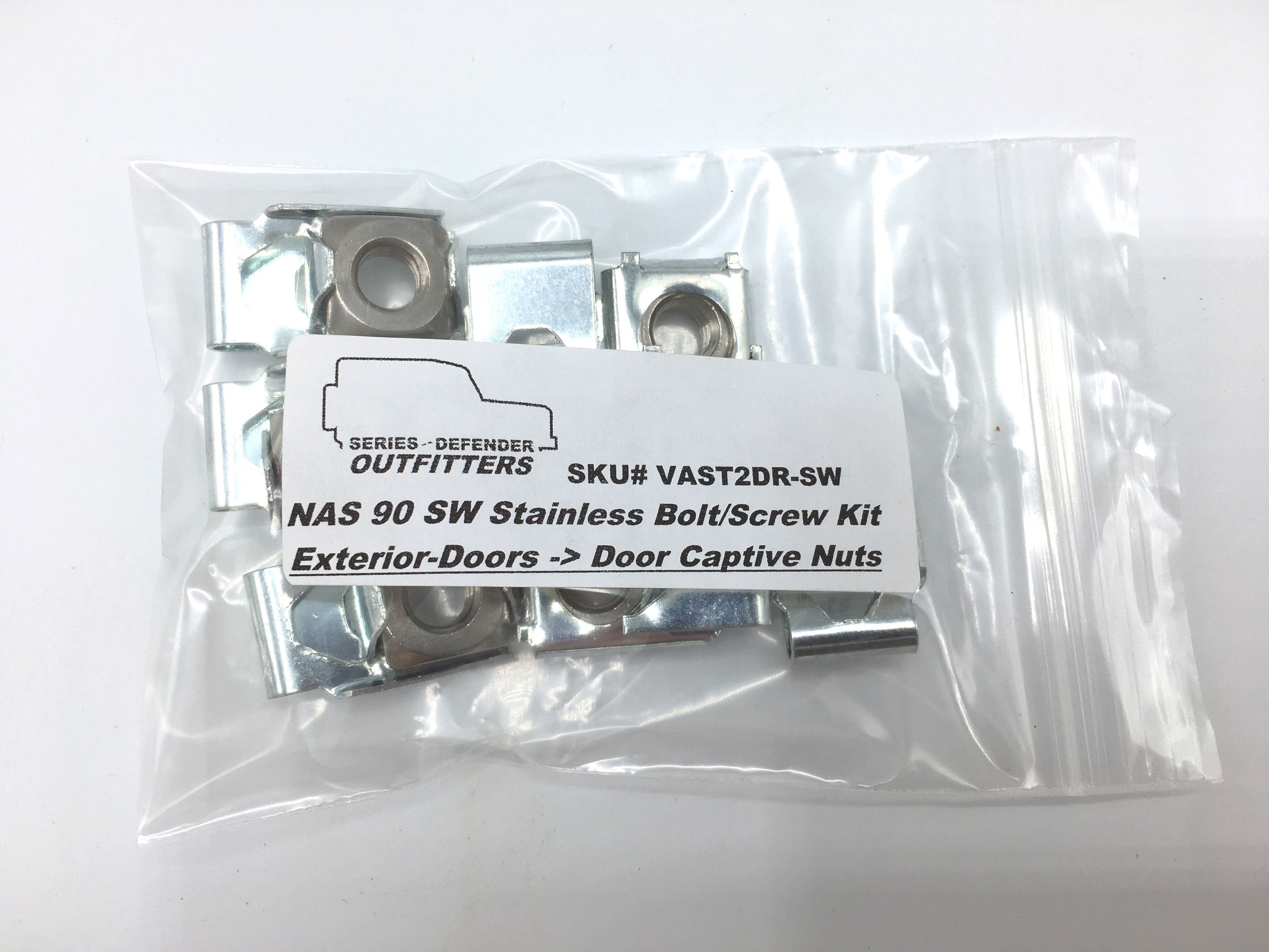 Defender 90 Station Wagon (NAS) Door Hinge Stainless Hardware (Front & Rear Doors)