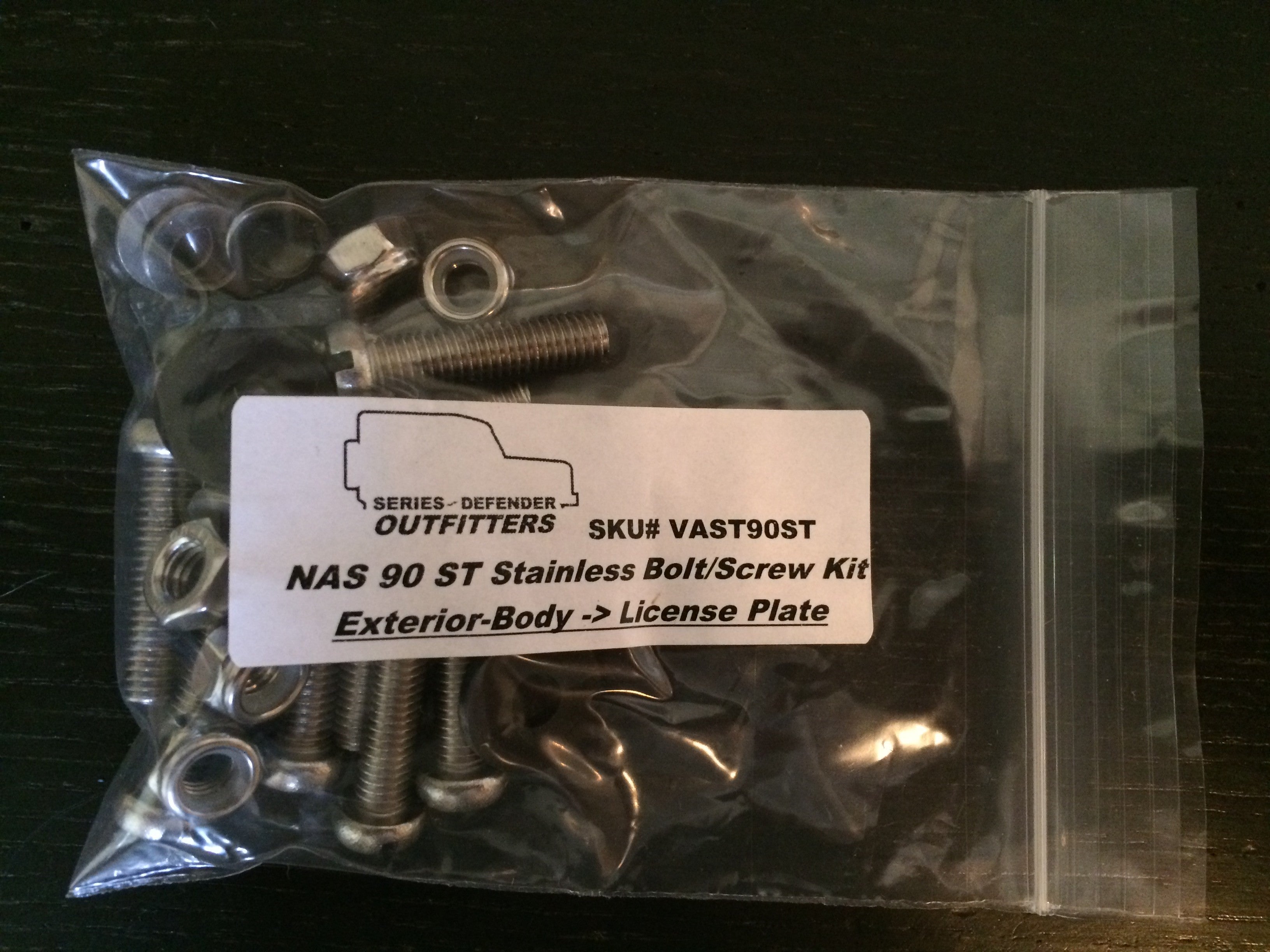 Defender 90 Soft Top (NAS) Stainless Hardware Kit (Exterior & Interior)