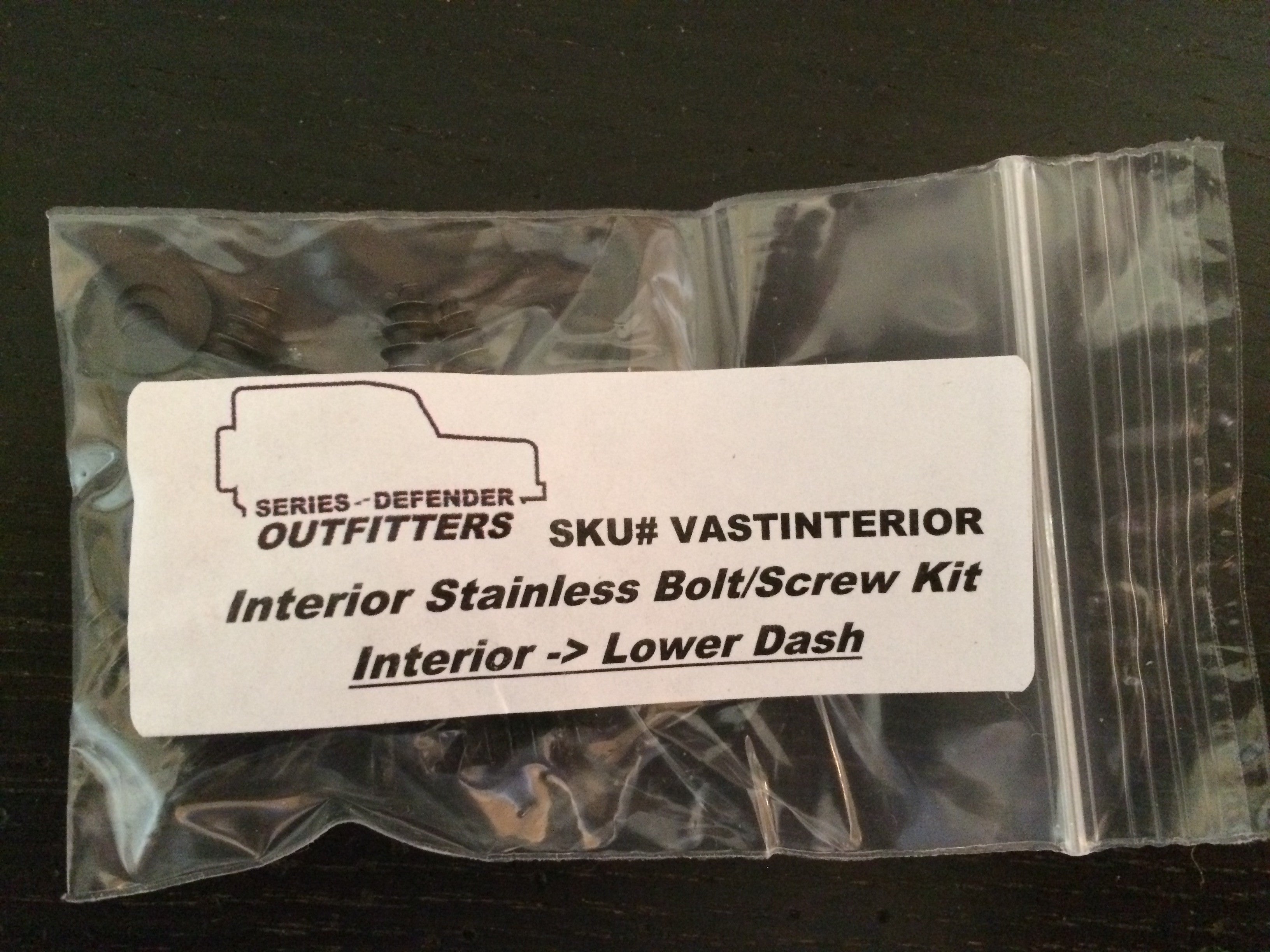 Defender 90 Soft Top (NAS) Stainless Hardware Kit (Exterior & Interior)