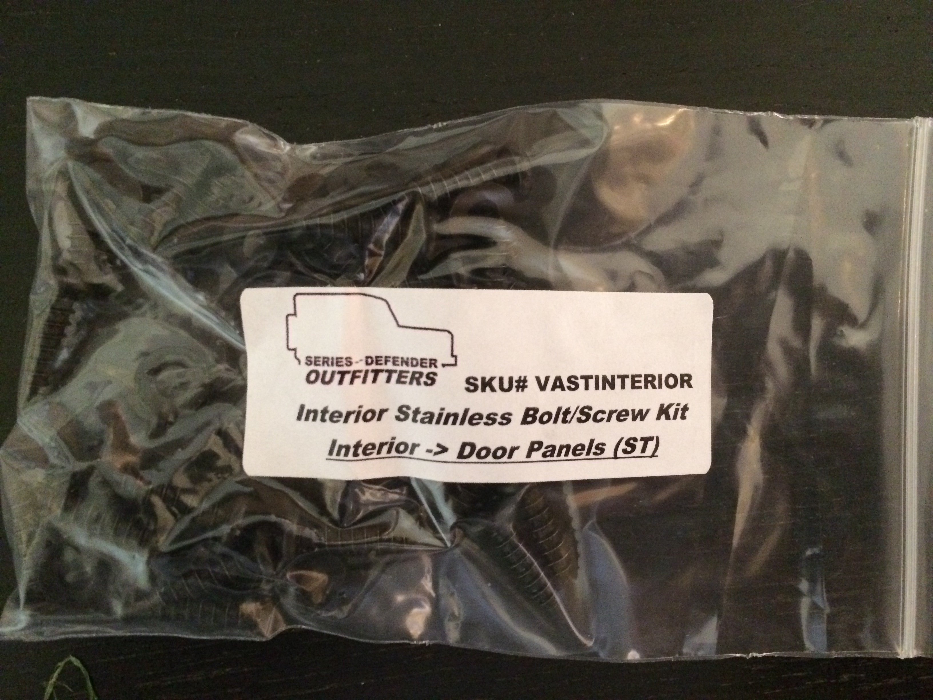 Defender 90 Soft Top (NAS) Stainless Hardware Kit (Exterior & Interior)