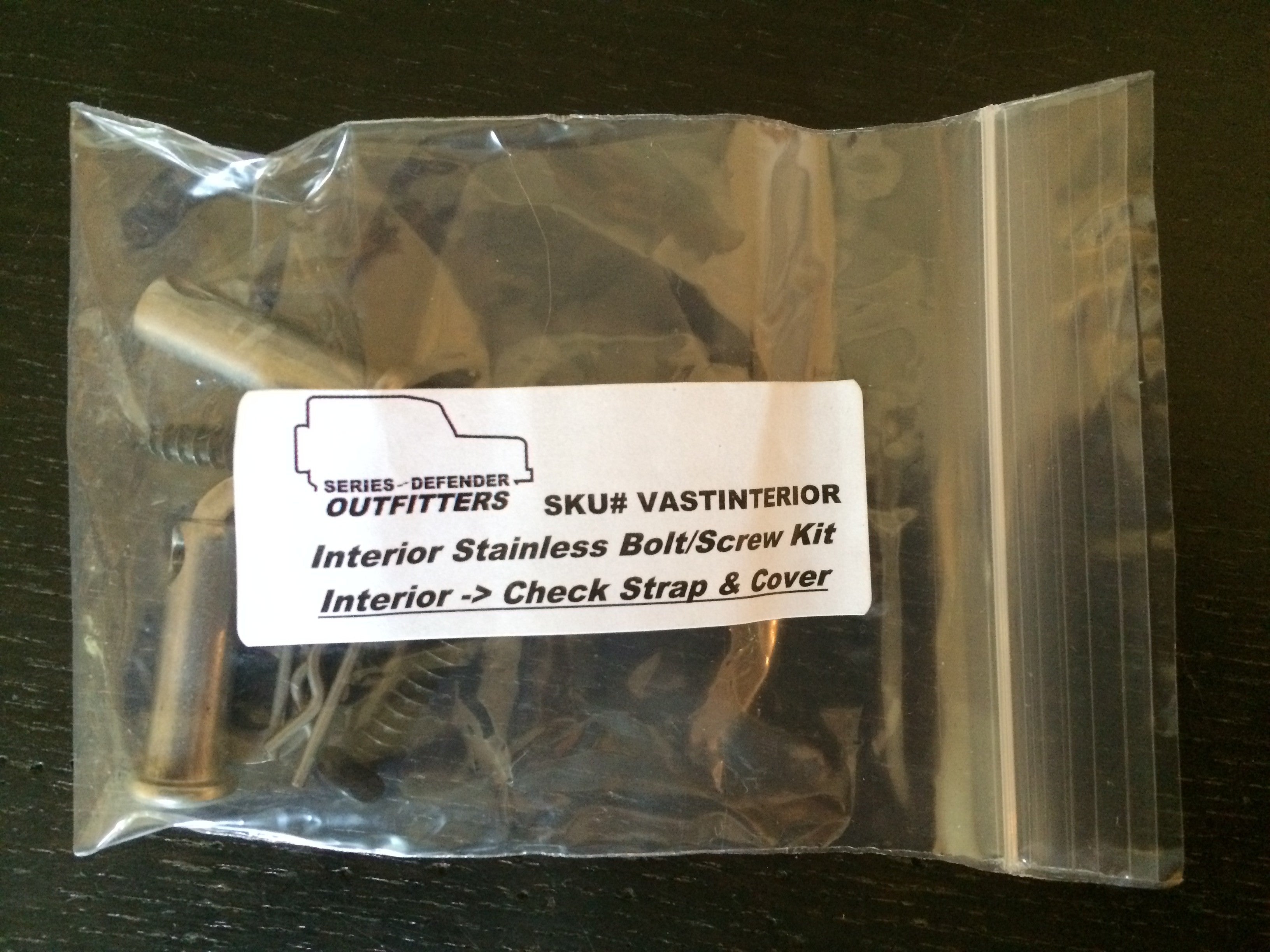 Defender 90 Soft Top (NAS) Stainless Hardware Kit (Exterior & Interior)