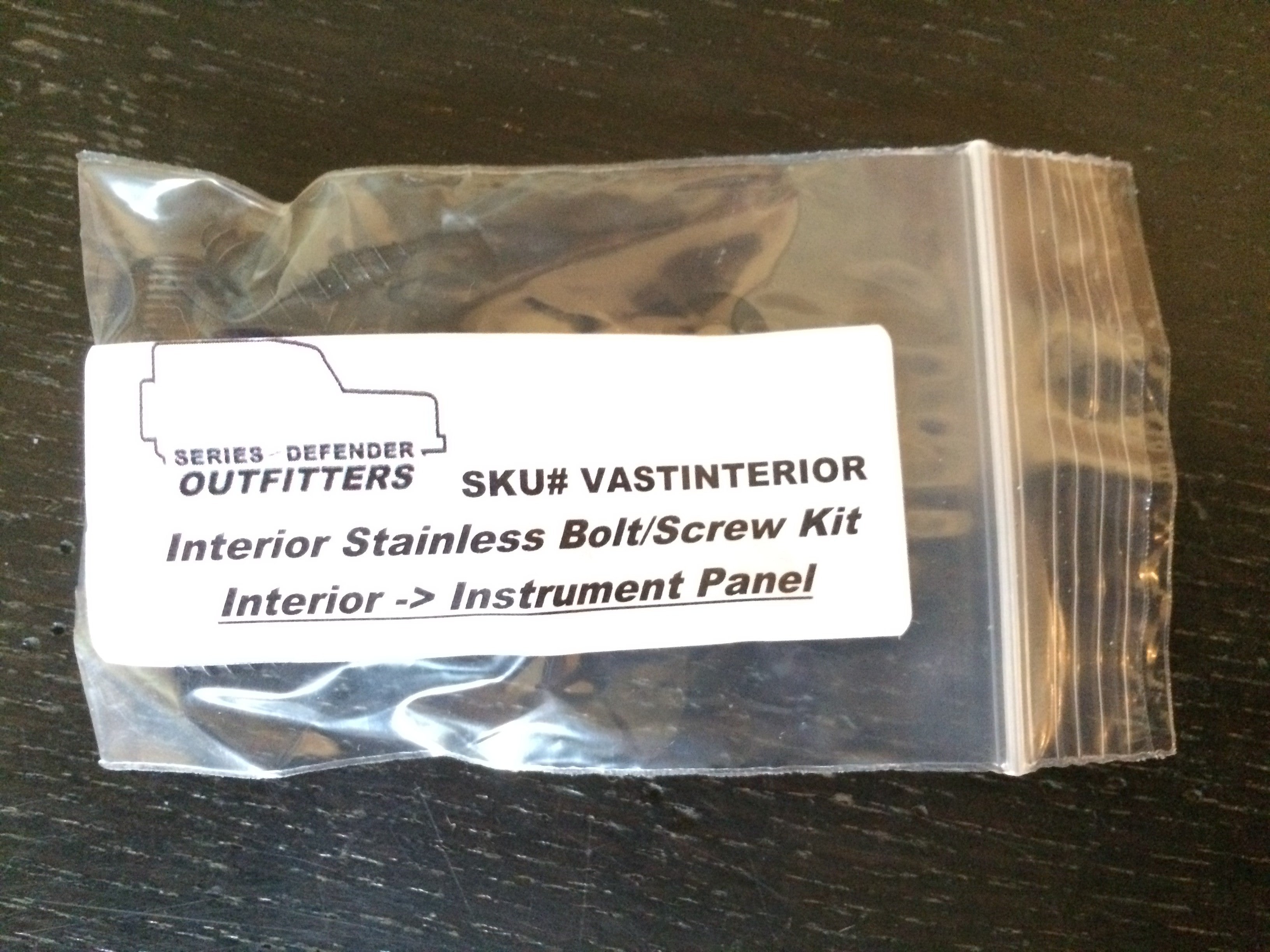 Defender 90 Soft Top (NAS) Stainless Hardware Kit (Exterior & Interior)