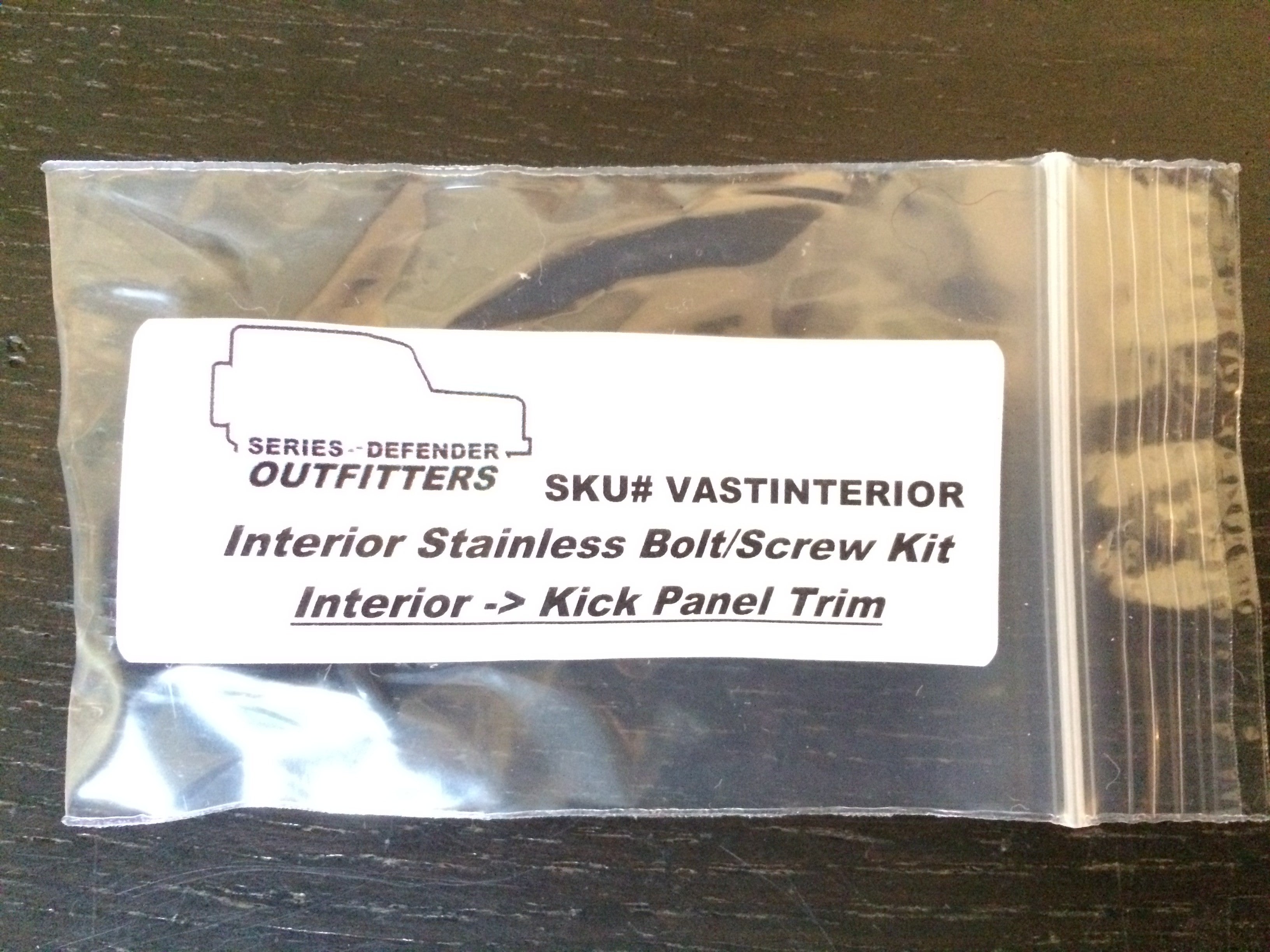 Defender 90 Soft Top (NAS) Stainless Hardware Kit (Exterior & Interior)