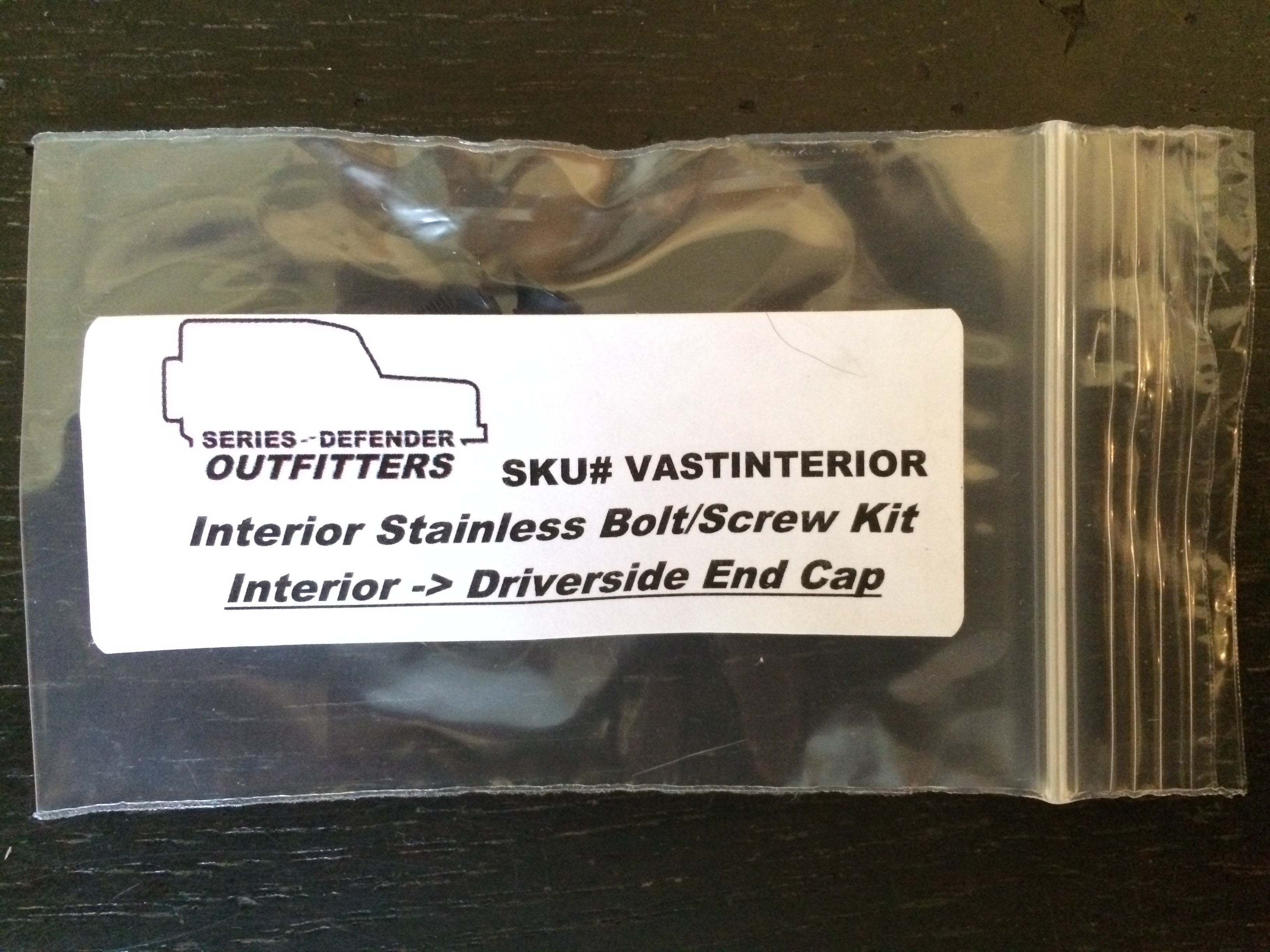 Defender 90 Soft Top (NAS) Stainless Hardware Kit (Exterior & Interior)