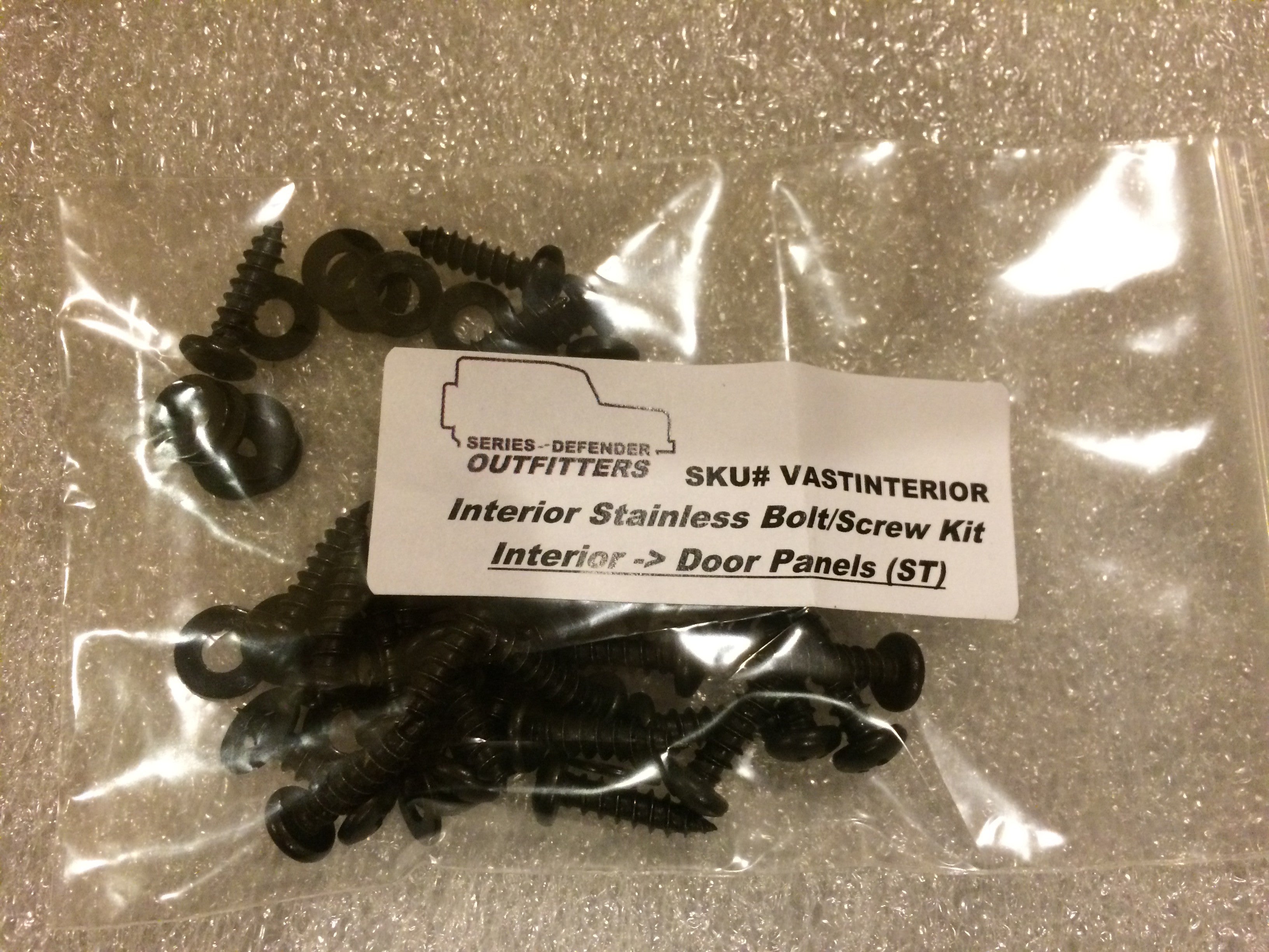 Defender INTERIOR Stainless Hardware Screw Bolt Kit - for Land Rover Defender 90/110/130