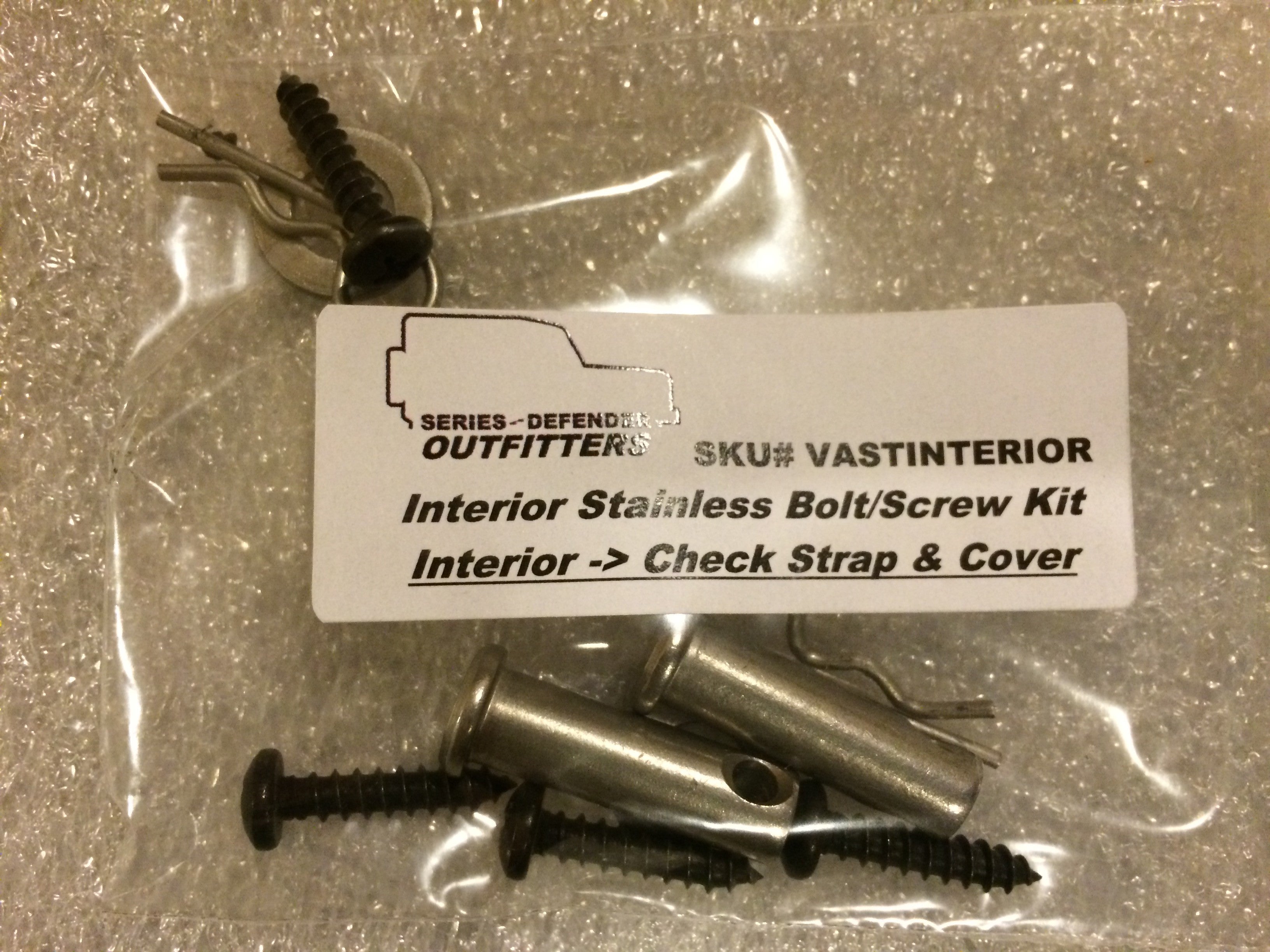 Defender INTERIOR Stainless Hardware Screw Bolt Kit - for Land Rover Defender 90/110/130