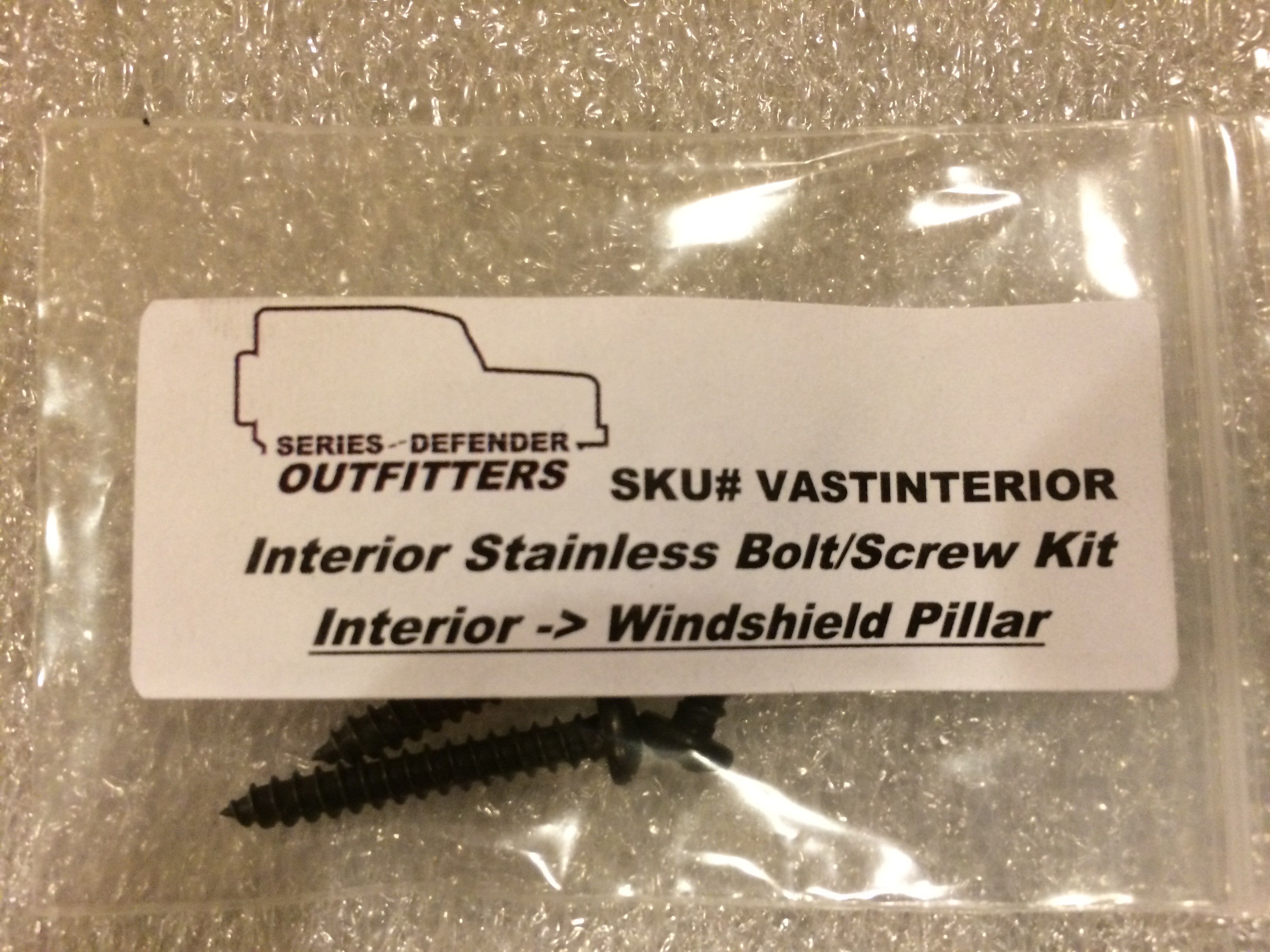 Defender INTERIOR Stainless Hardware Screw Bolt Kit - for Land Rover Defender 90/110/130