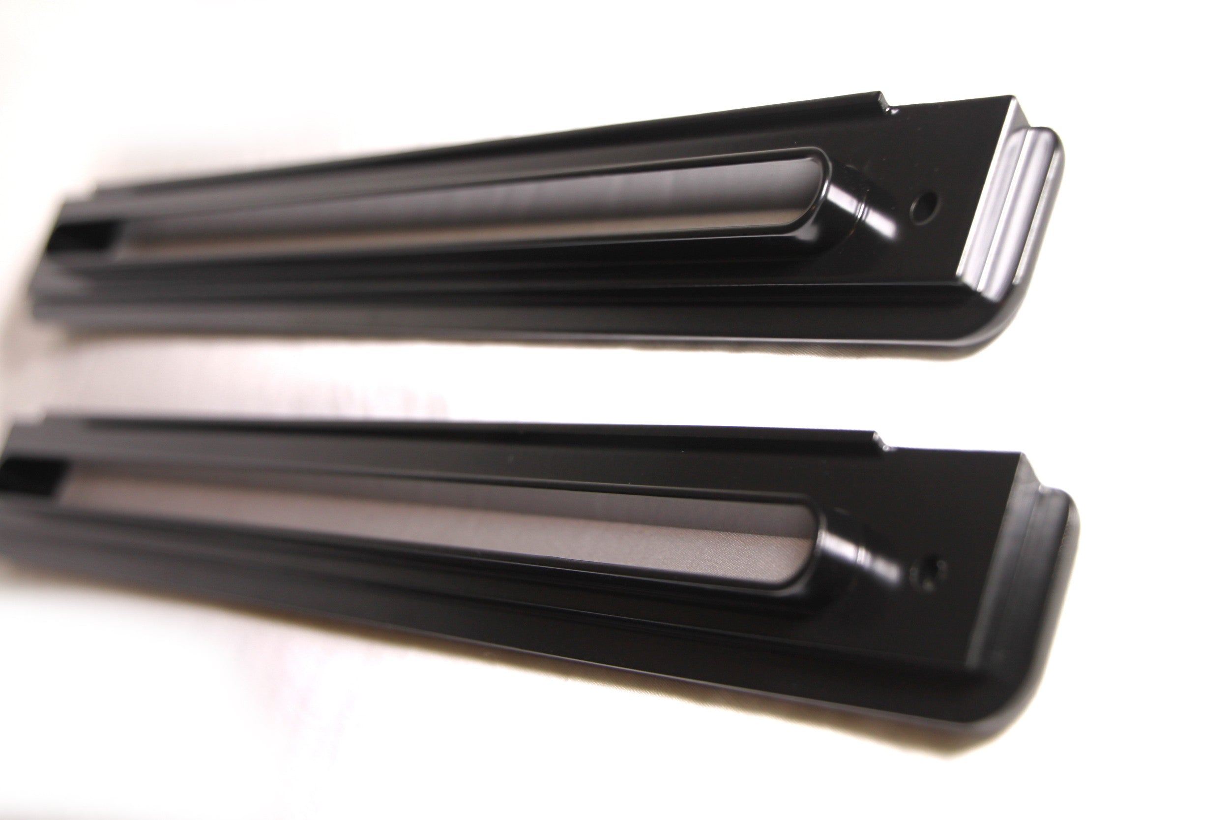 Defender Demister/Defrost Dash Vent Trim (14.5") - for Land Rover Defender 90/110/130 (solid aluminum, set of 2)