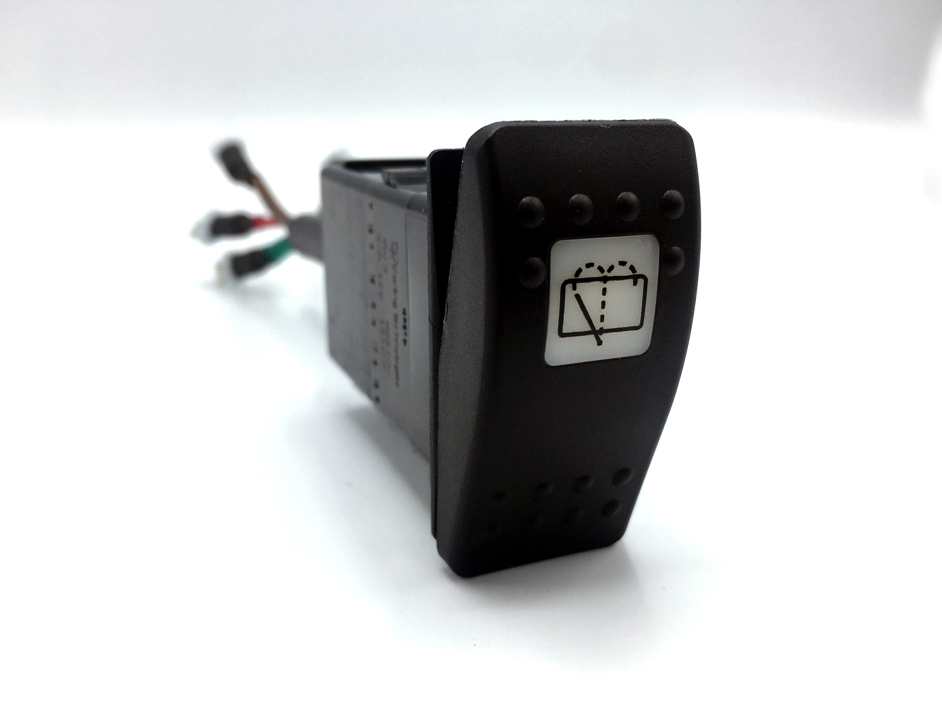 Defender Rear Wash/Wipe Switch Wiring Harness (*includes* Carling Switch & Multiplug) - for Land Rover 90/110