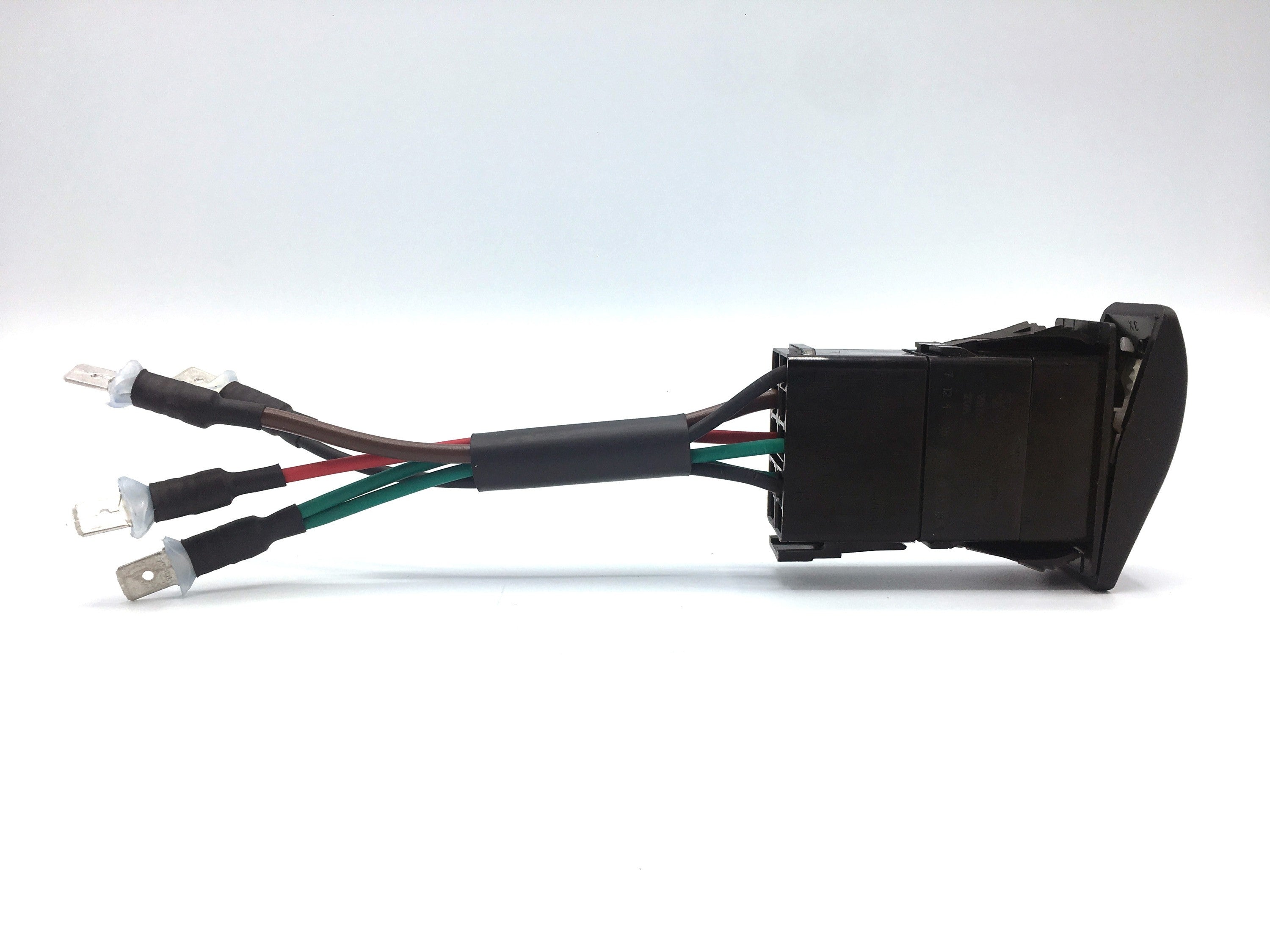 Defender Rear Wash/Wipe Switch Wiring Harness (*includes* Carling Switch & Multiplug) - for Land Rover 90/110